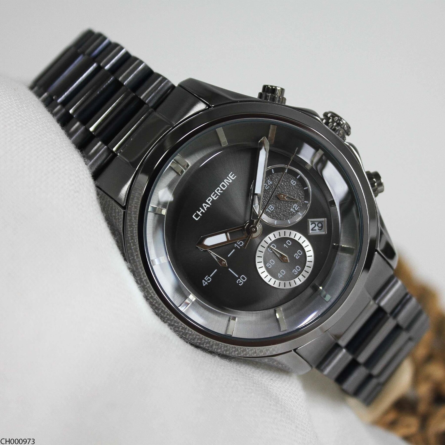 Chaperone CH000973 Çelik Kordonlu Erkek Kol Saati