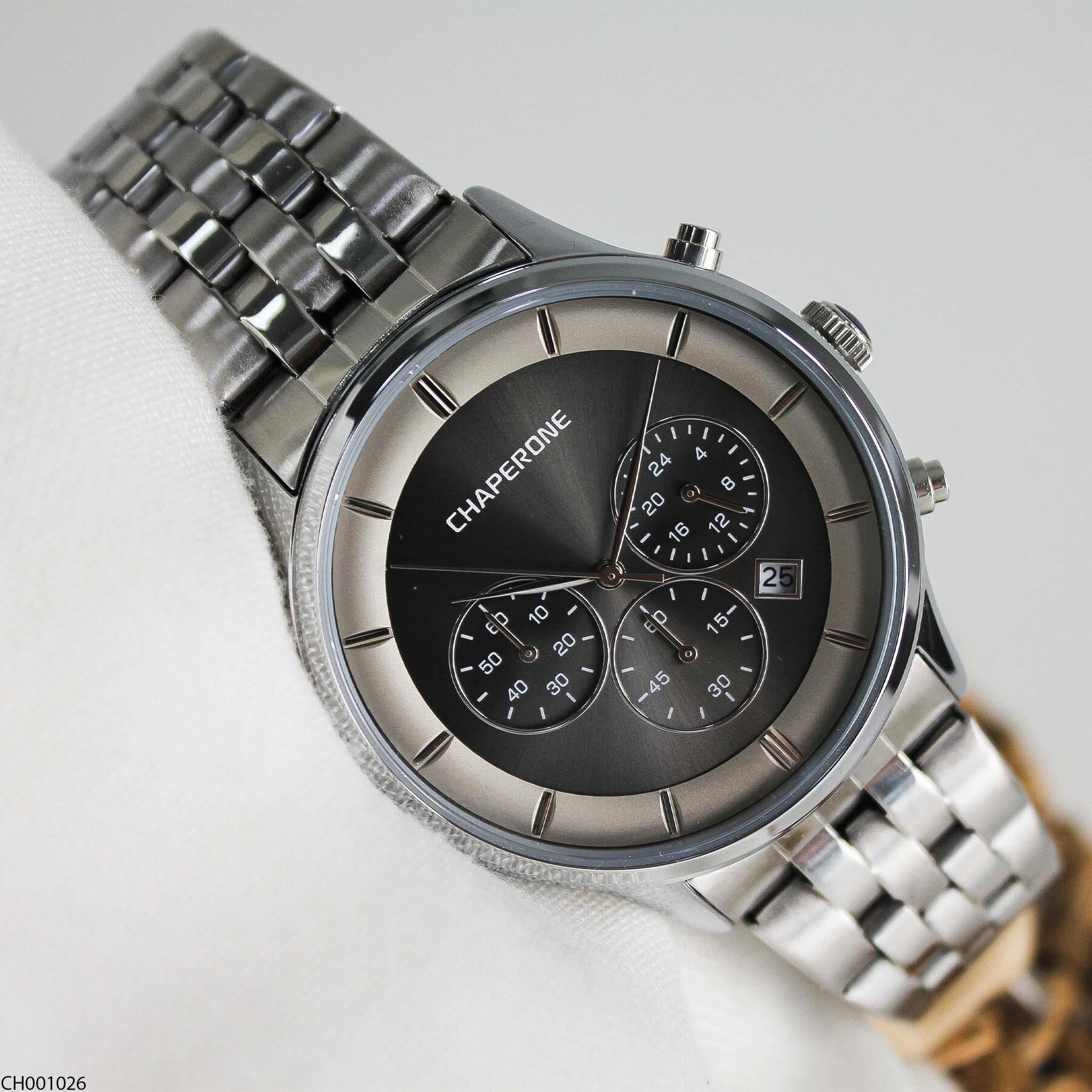 Chaperone CH001026 Çelik Kordonlu Erkek Kol Saati