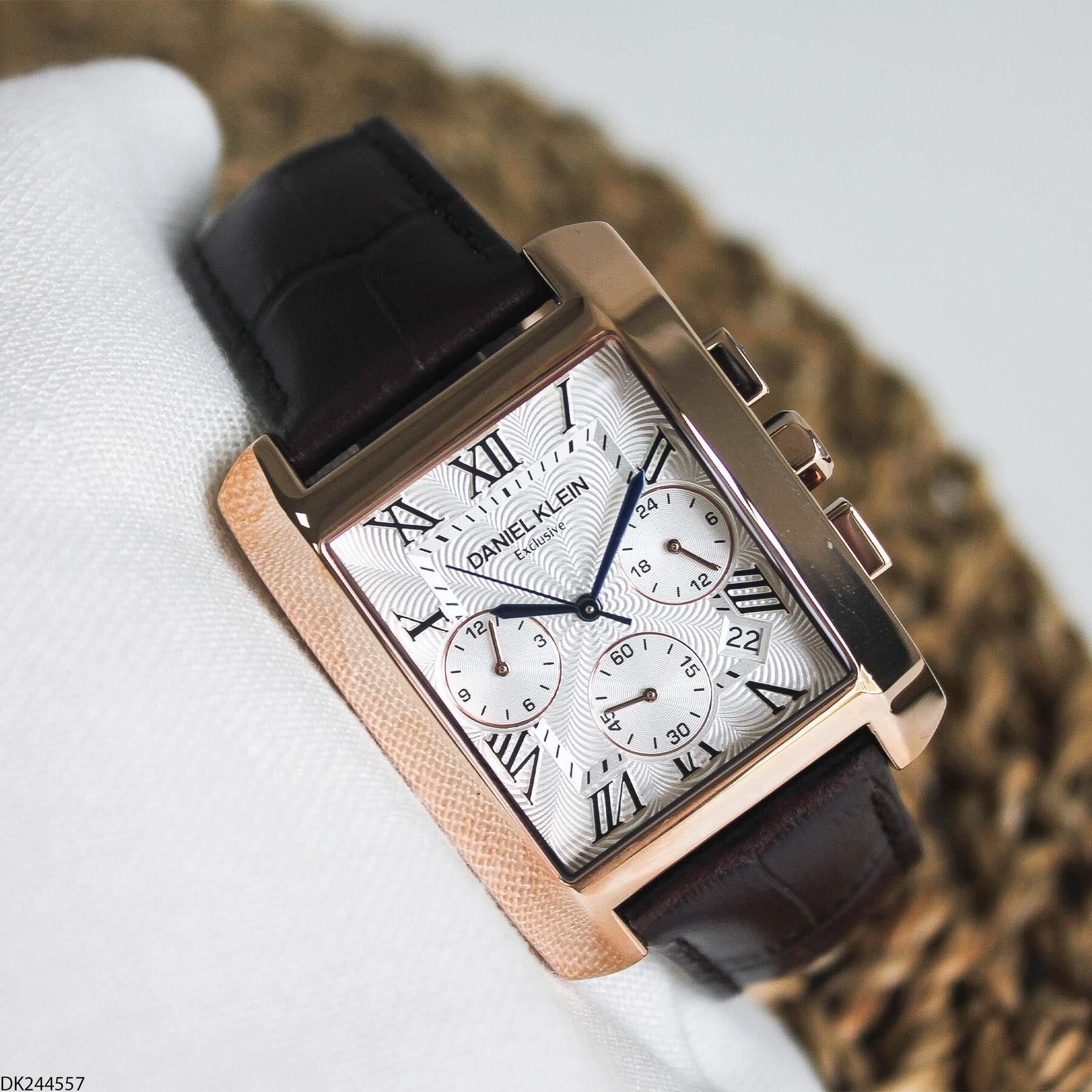 Daniel Klein DK244557 Leather Strap Men Watch