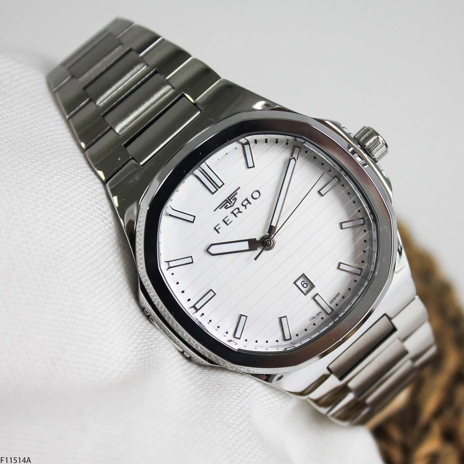 Ferro F11514A Çelik Kordonlu Erkek Kol Saati