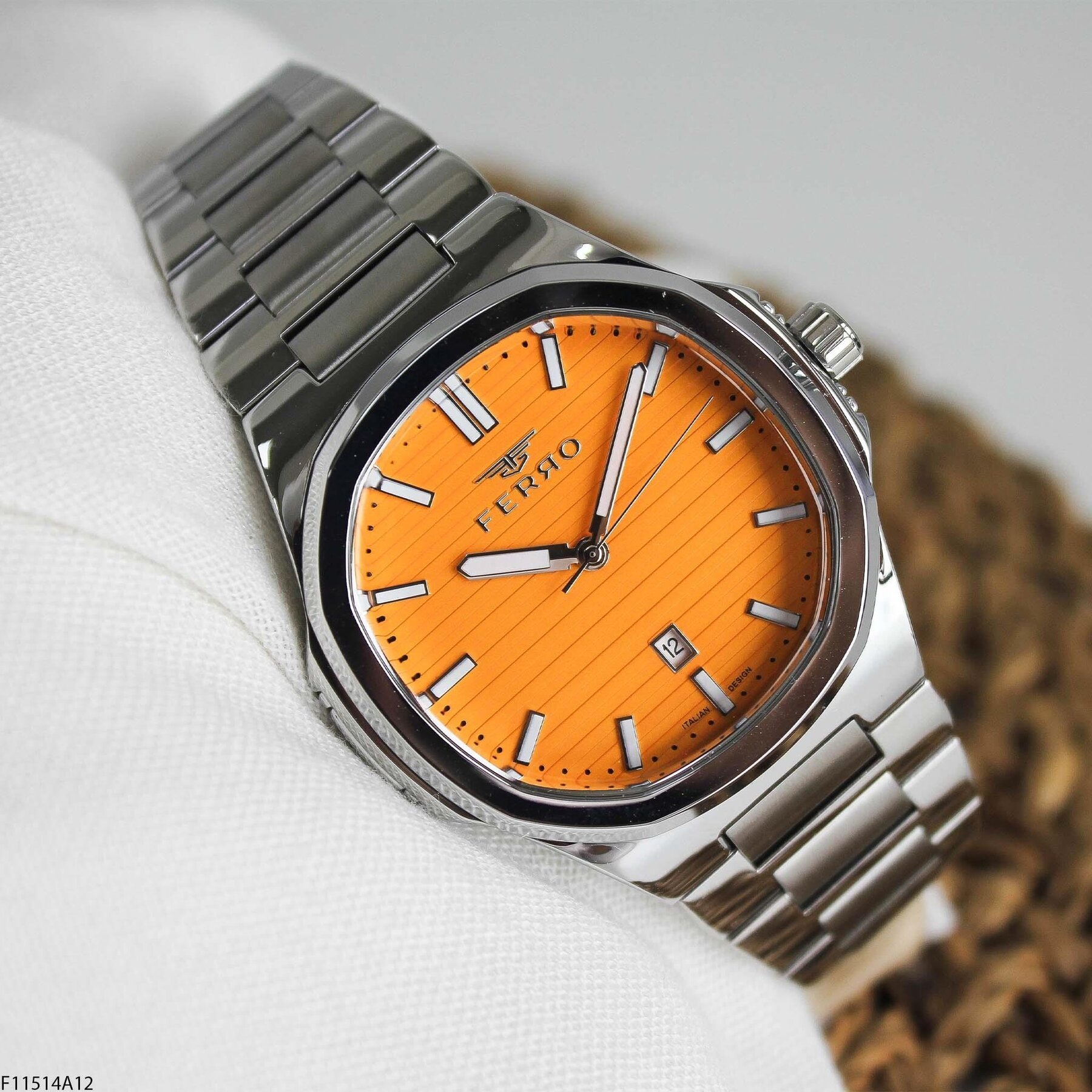 Ferro F11514A12 Çelik Kordonlu Erkek Kol Saati