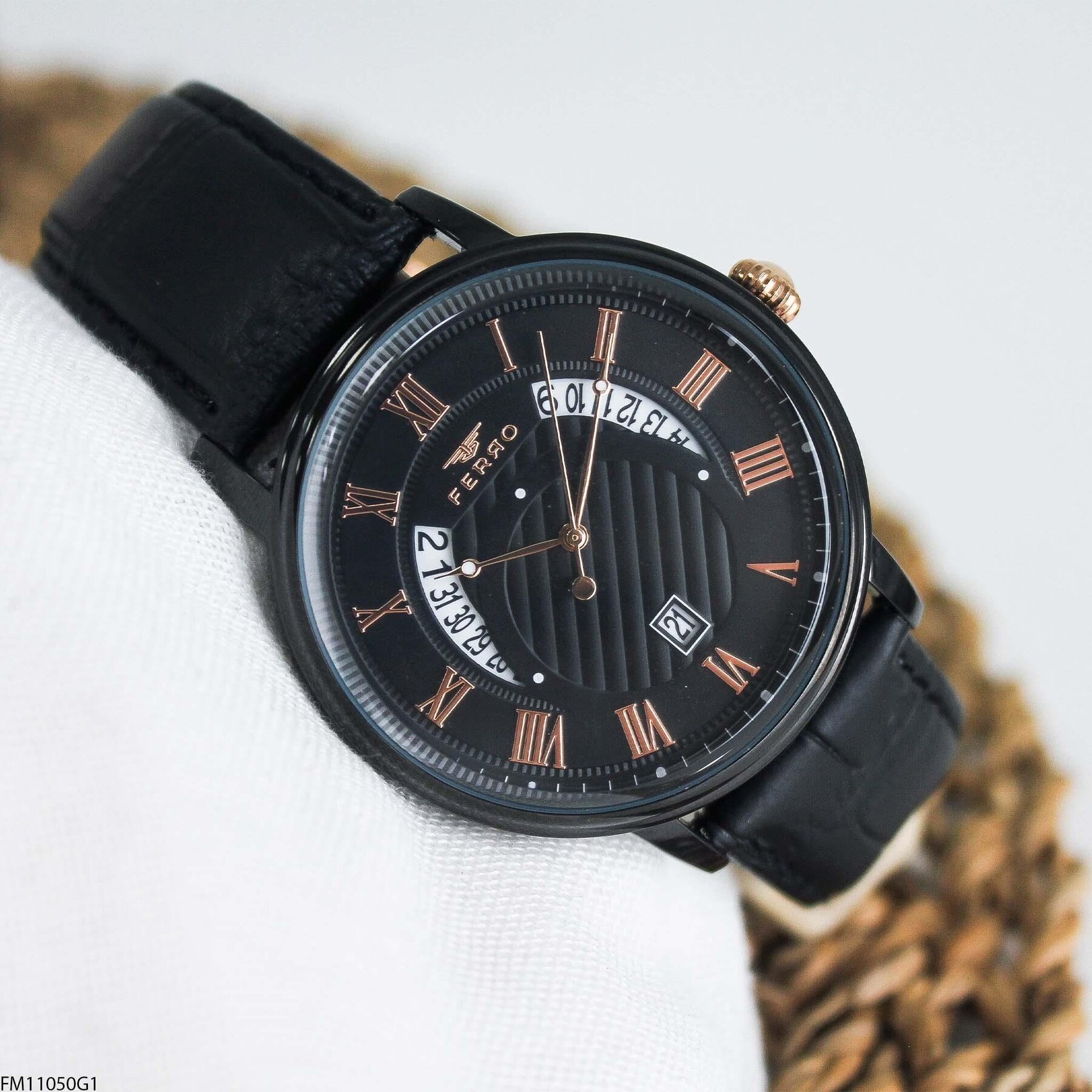 Ferro FM11050G1 Deri Kordonlu Erkek Kol Saati