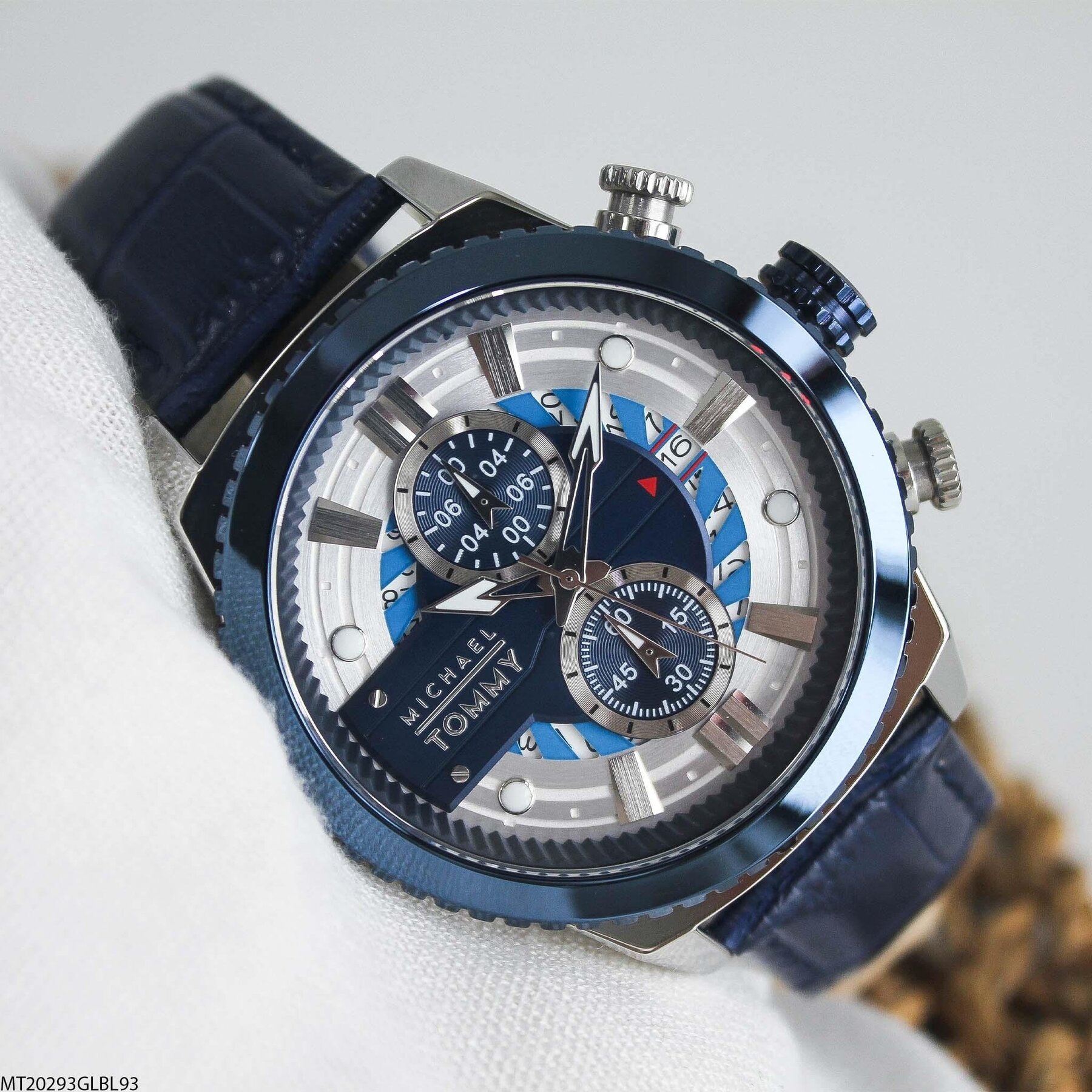 Michael Tommy MT20293GLBL93 Deri Kordonlu Erkek Kol Saati