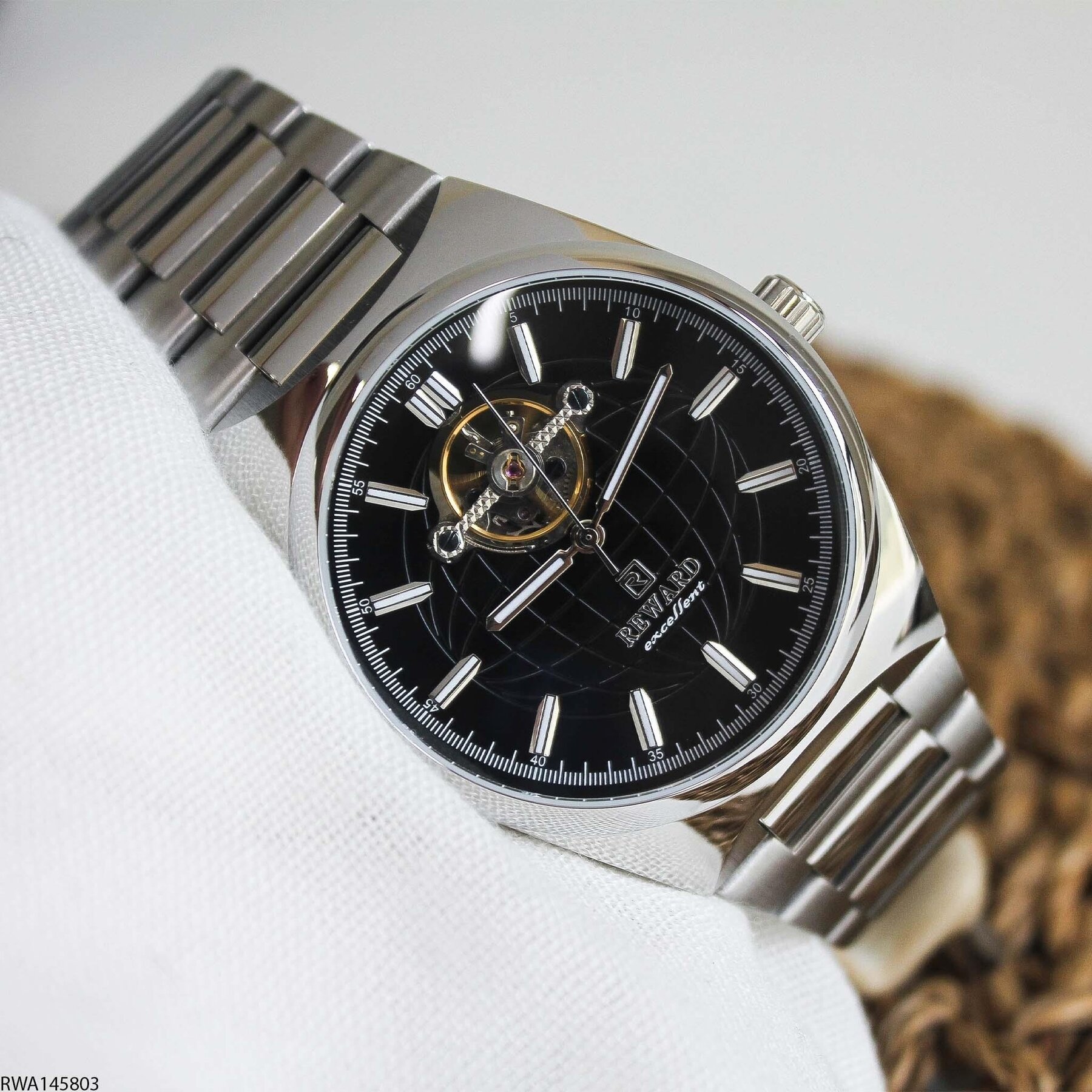 Reward RWA145803 Çelik Kordonlu Otomatik Erkek Kol Saati