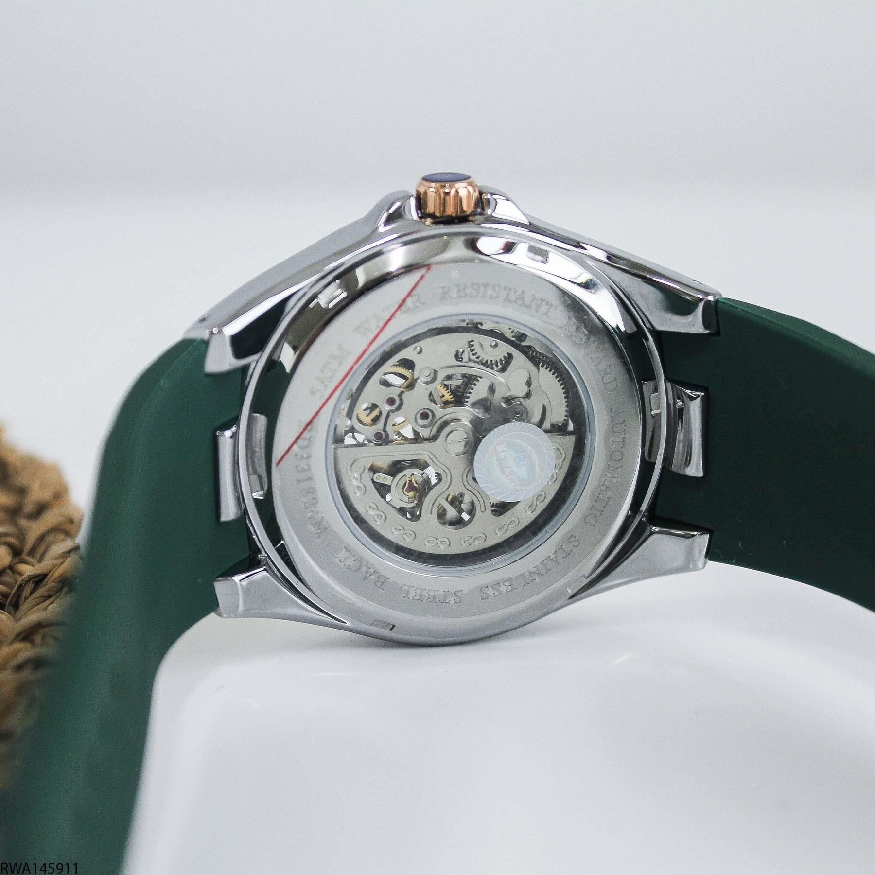 Reward RWA145911 Silikon Kordonlu Otomatik Erkek Kol Saati