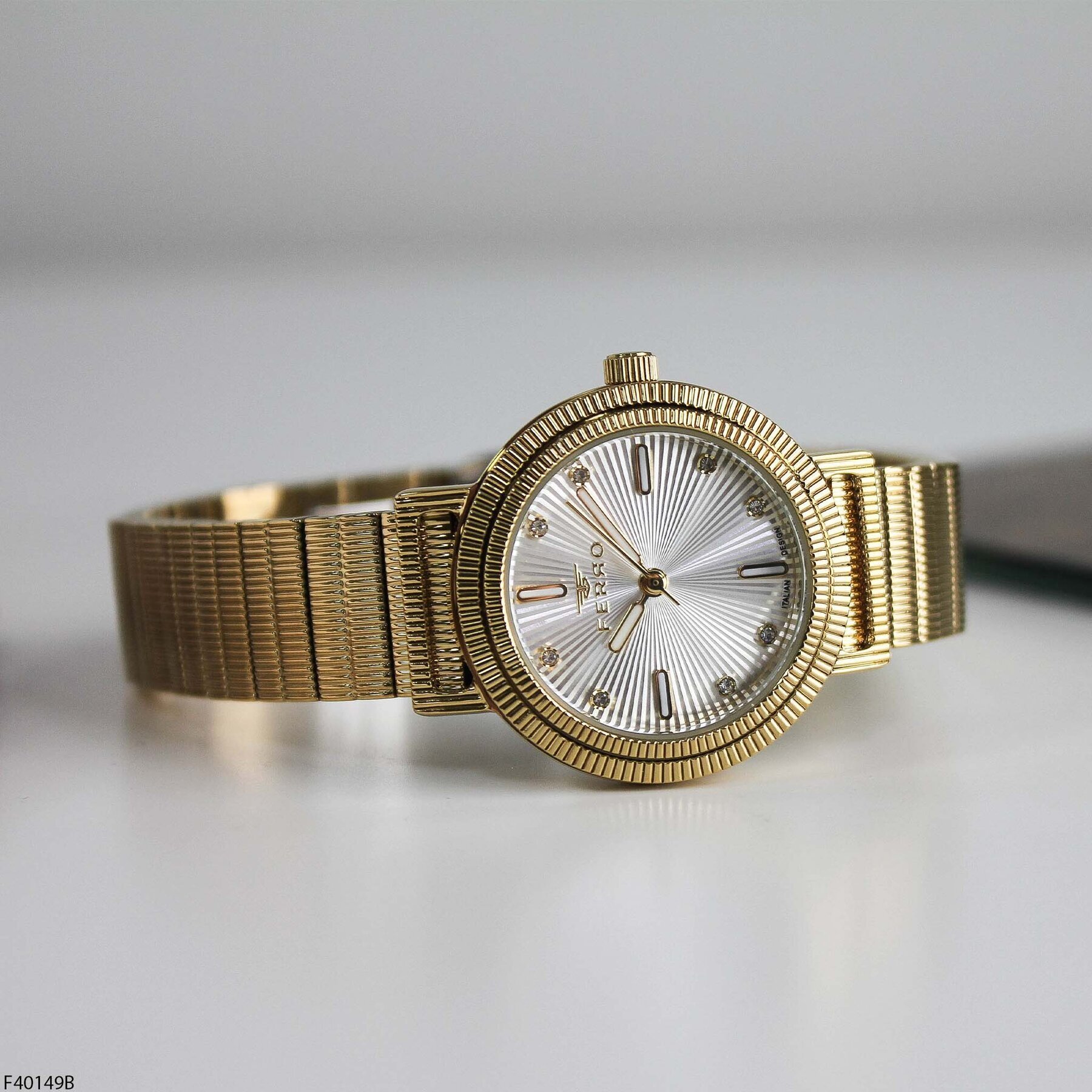 Ferro F40149B Çelik Kordonlu Kadın Kol Saati