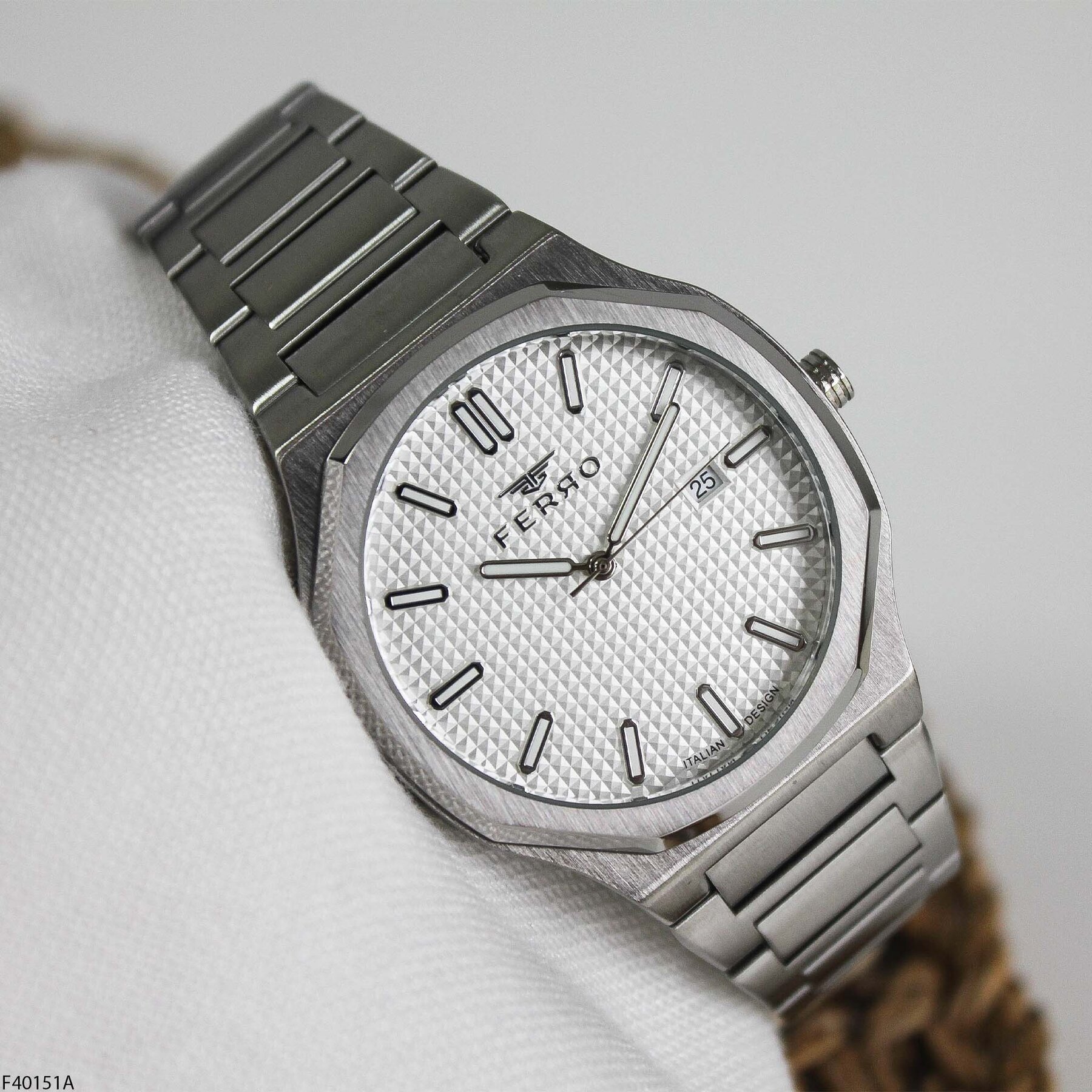 Ferro F40151A Çelik Kordonlu Erkek Kol Saati