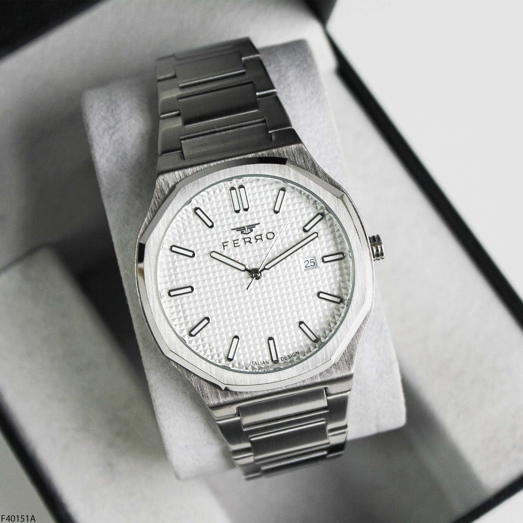 Ferro F40151A Çelik Kordonlu Erkek Kol Saati