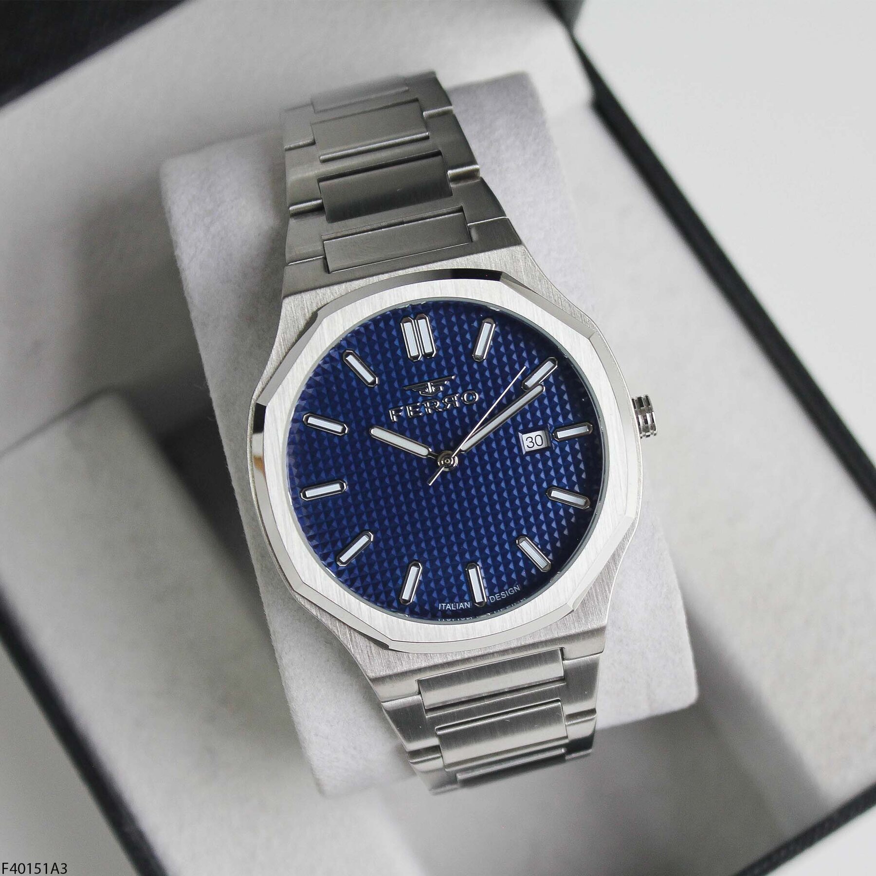 Ferro F40151A3 Çelik Kordonlu Erkek Kol Saati