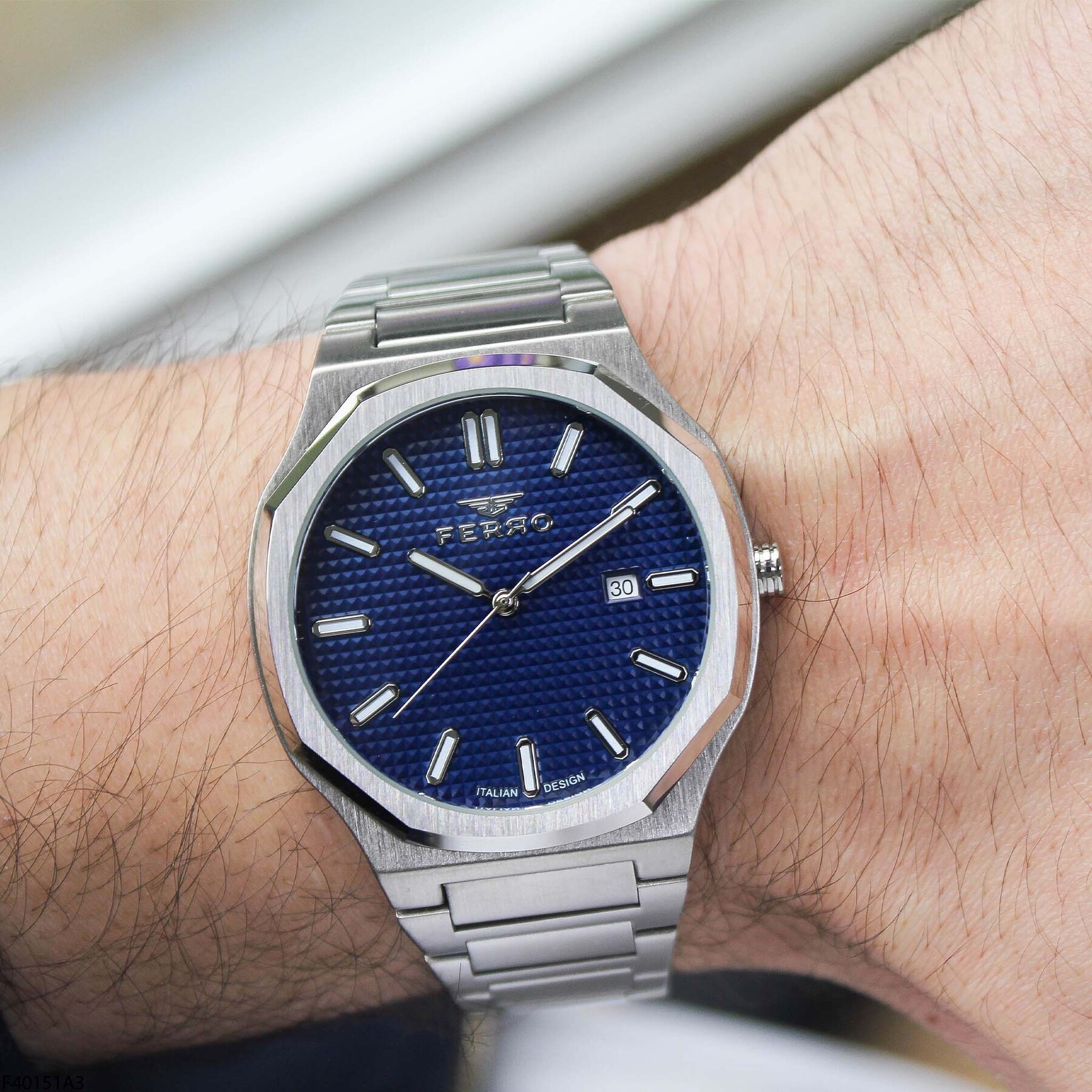 Ferro F40151A3 Çelik Kordonlu Erkek Kol Saati