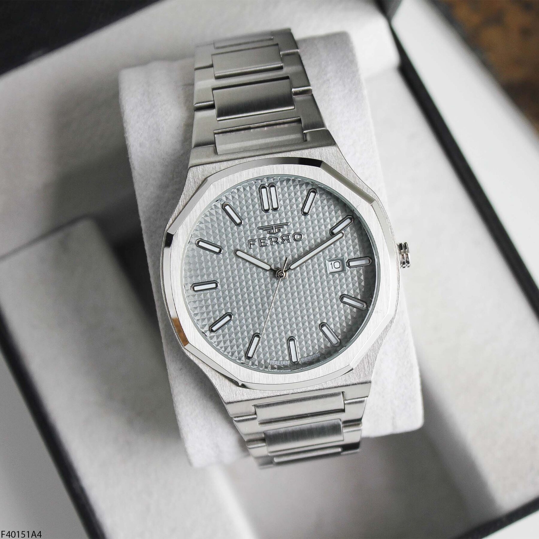 Ferro F40151A4 Çelik Kordonlu Erkek Kol Saati