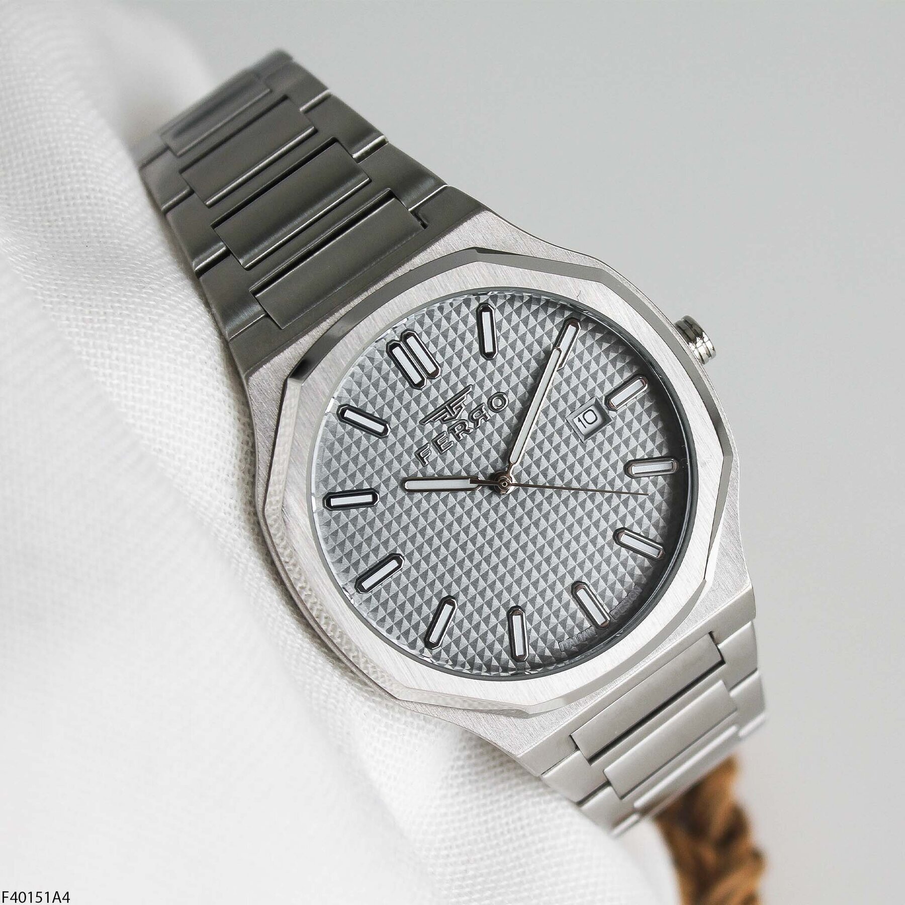 Ferro F40151A4 Çelik Kordonlu Erkek Kol Saati