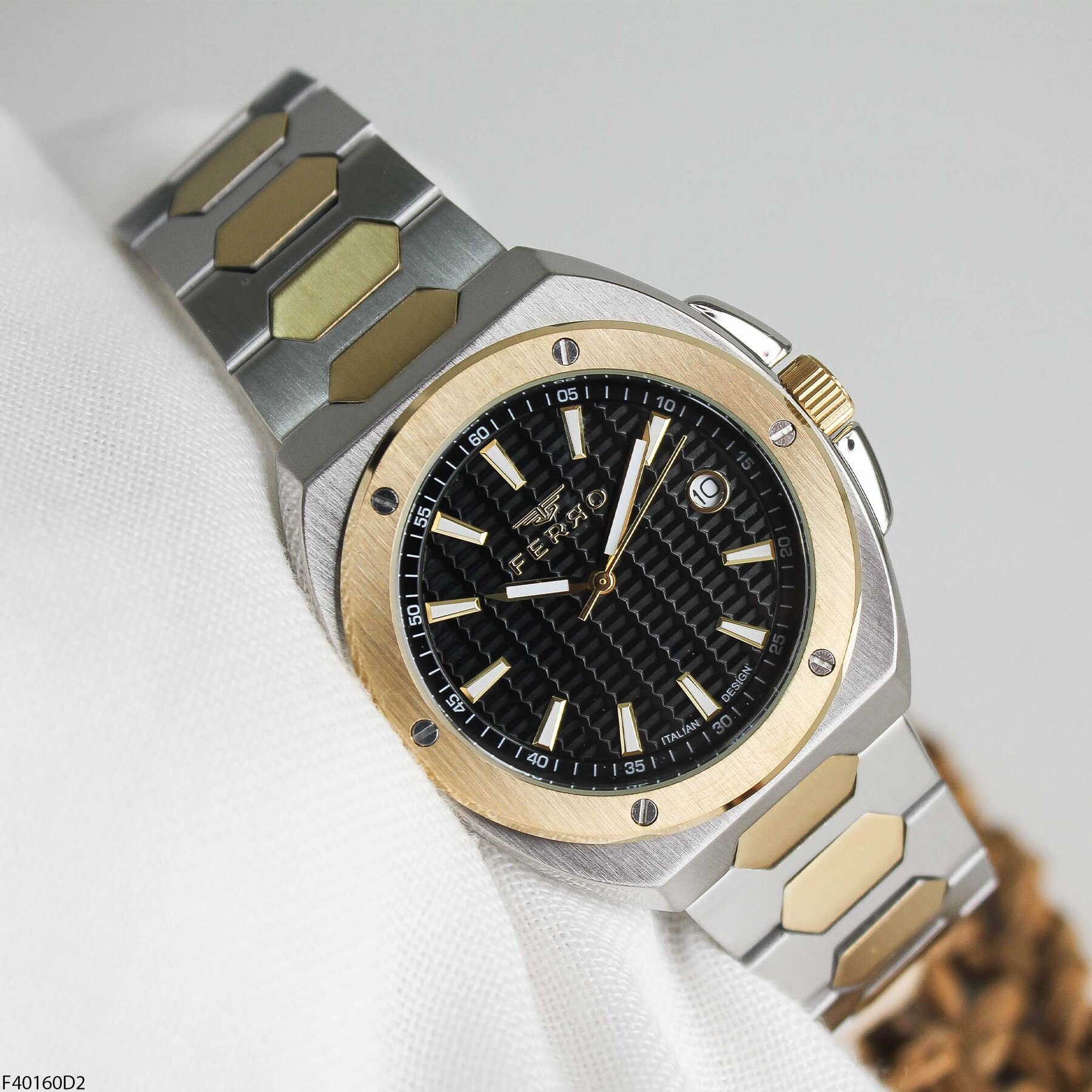 Ferro F40160D2 Çelik Kordonlu Erkek Kol Saati