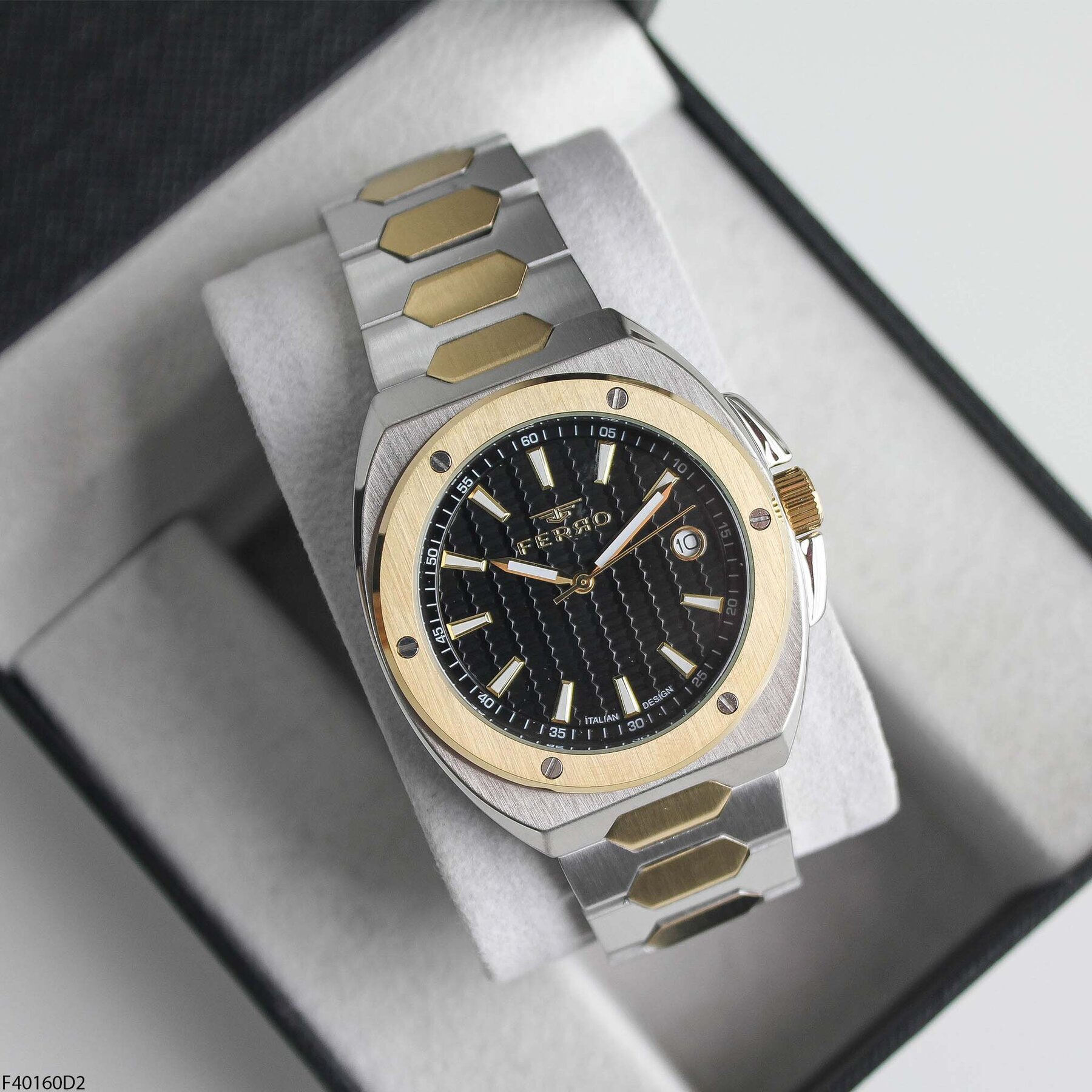 Ferro F40160D2 Çelik Kordonlu Erkek Kol Saati