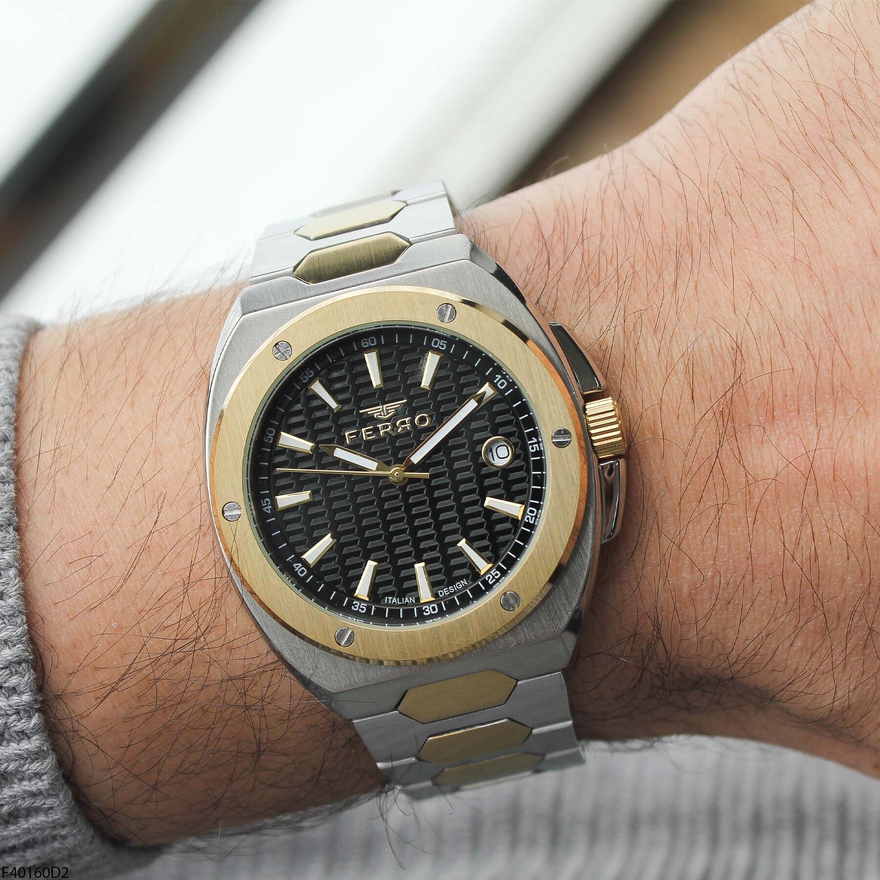 Ferro F40160D2 Çelik Kordonlu Erkek Kol Saati