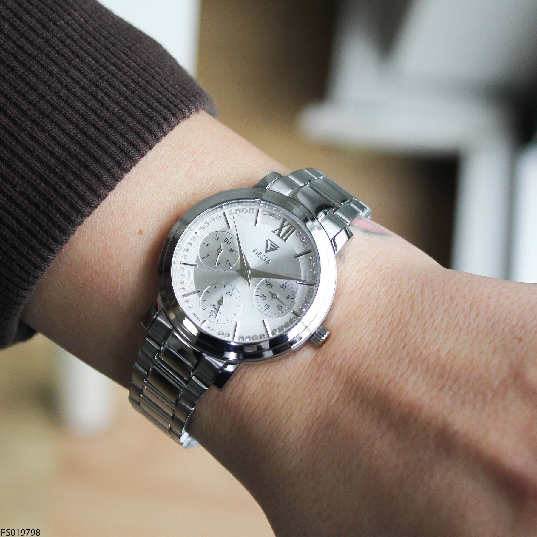Fiesta FS019798 Çelik Kordonlu Kadın Kol Saati