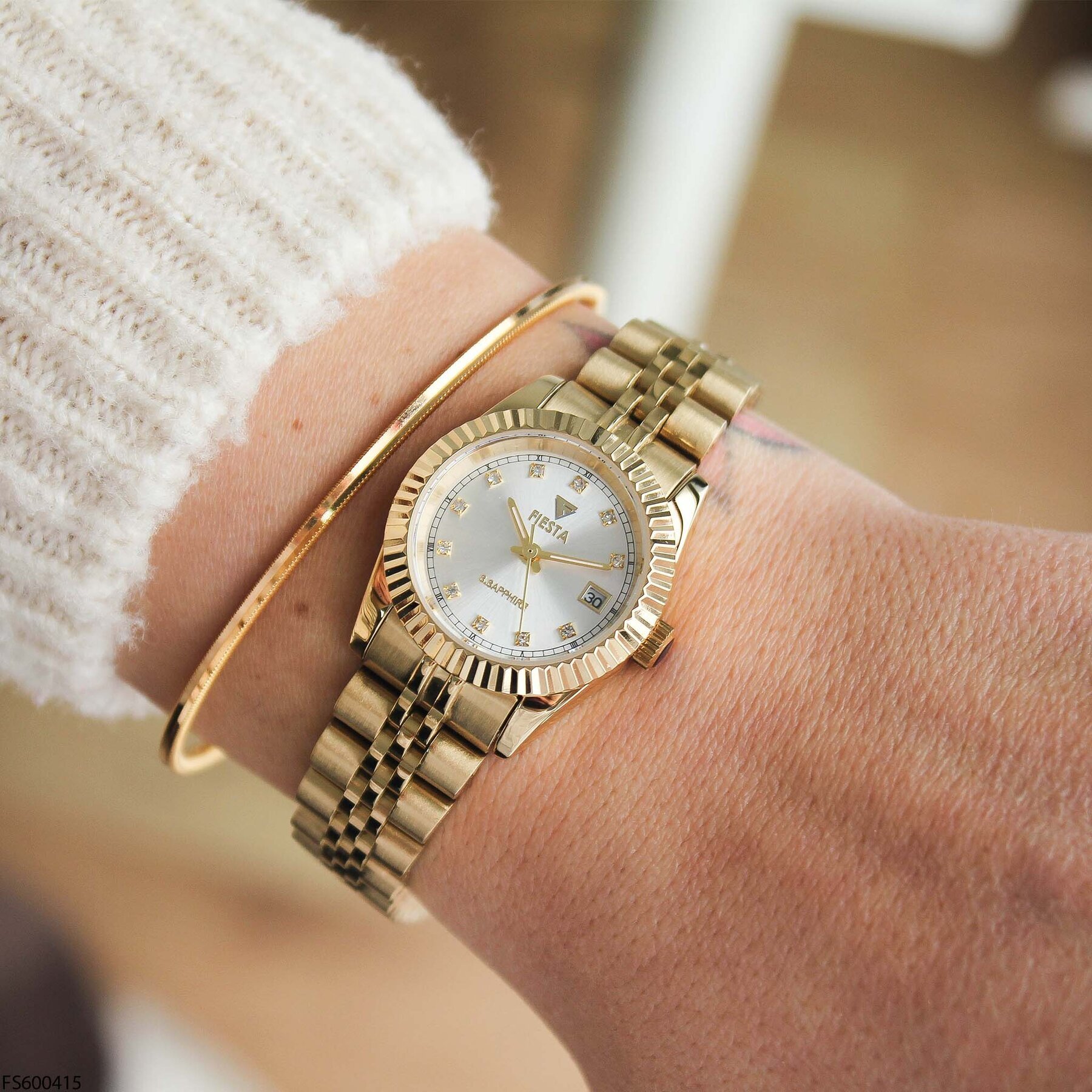 Fiesta FS600415 Çelik Kordonlu Kadın Kol Saati