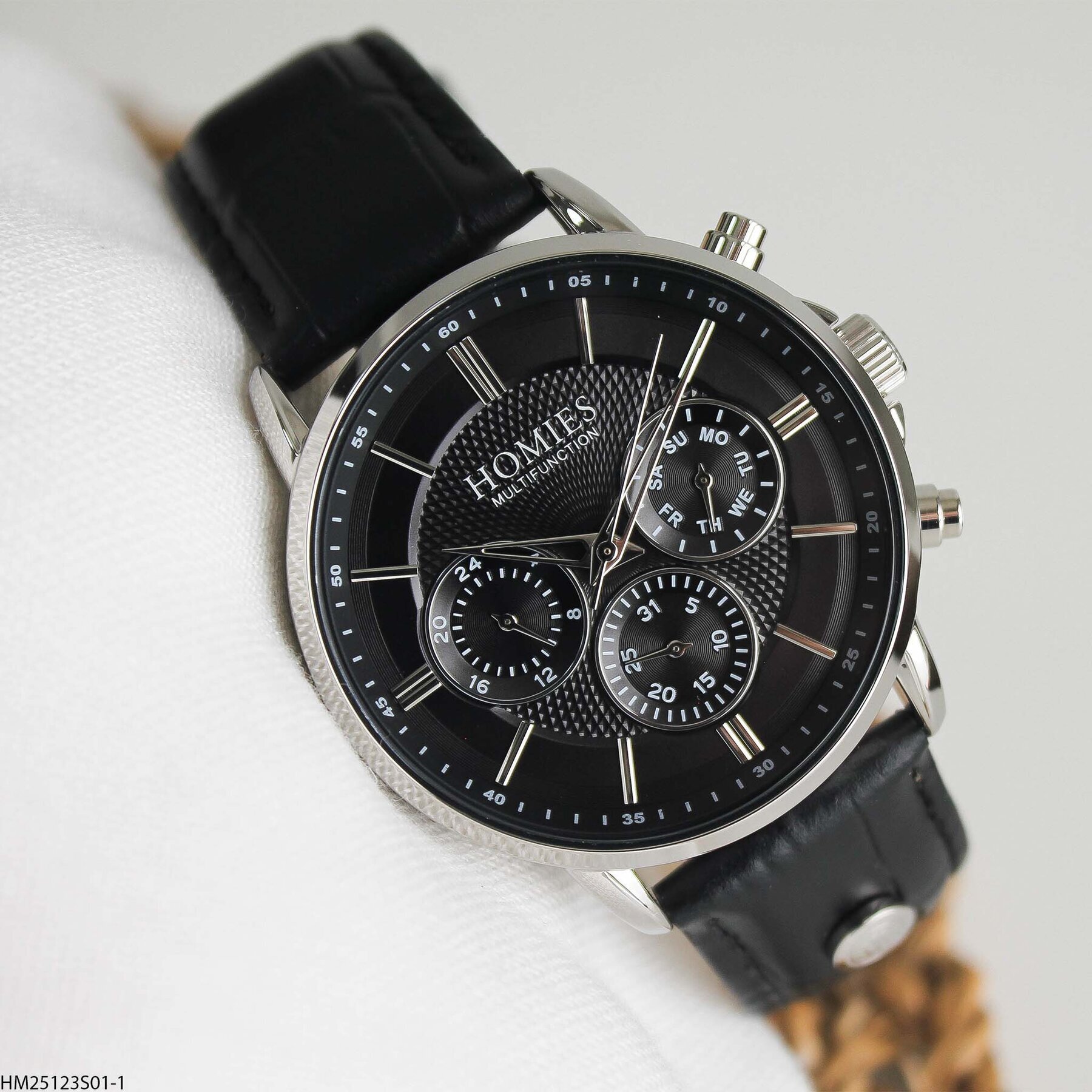 Homies HM25123S01-3 Leather Strap Men Watch