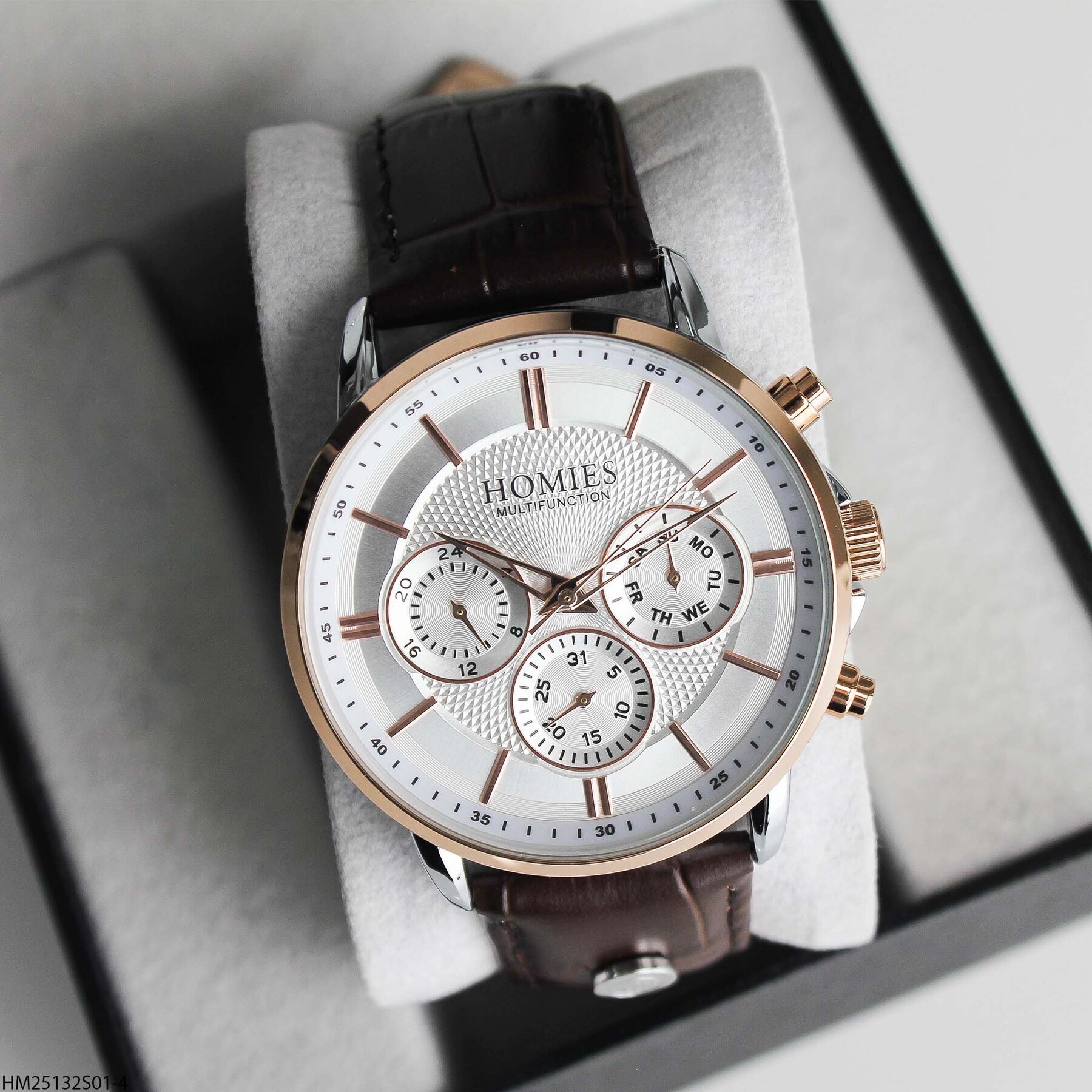 Homies HM25123S01-4 Deri Kordonlu Erkek Kol Saati