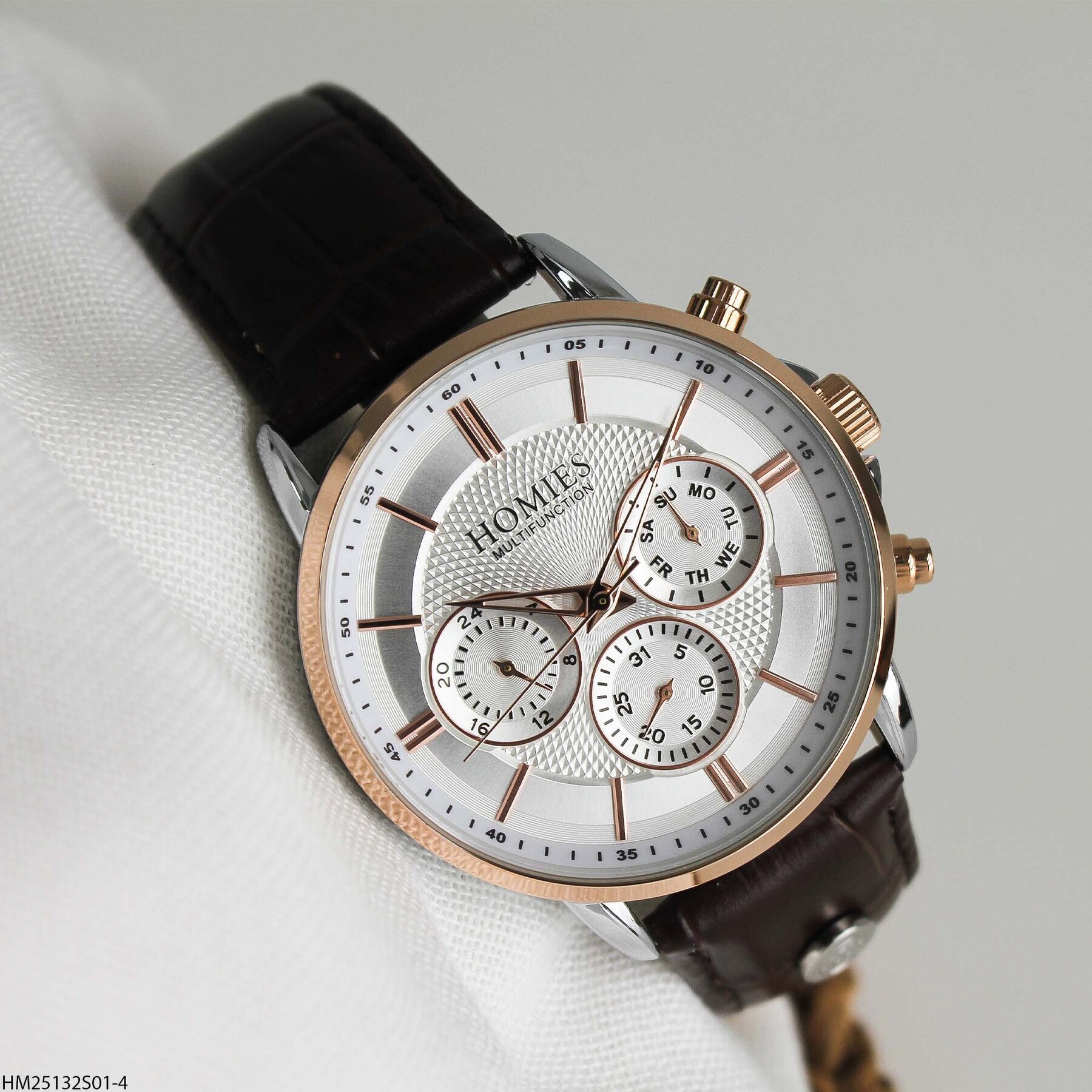 Homies HM25123S01-4 Deri Kordonlu Erkek Kol Saati