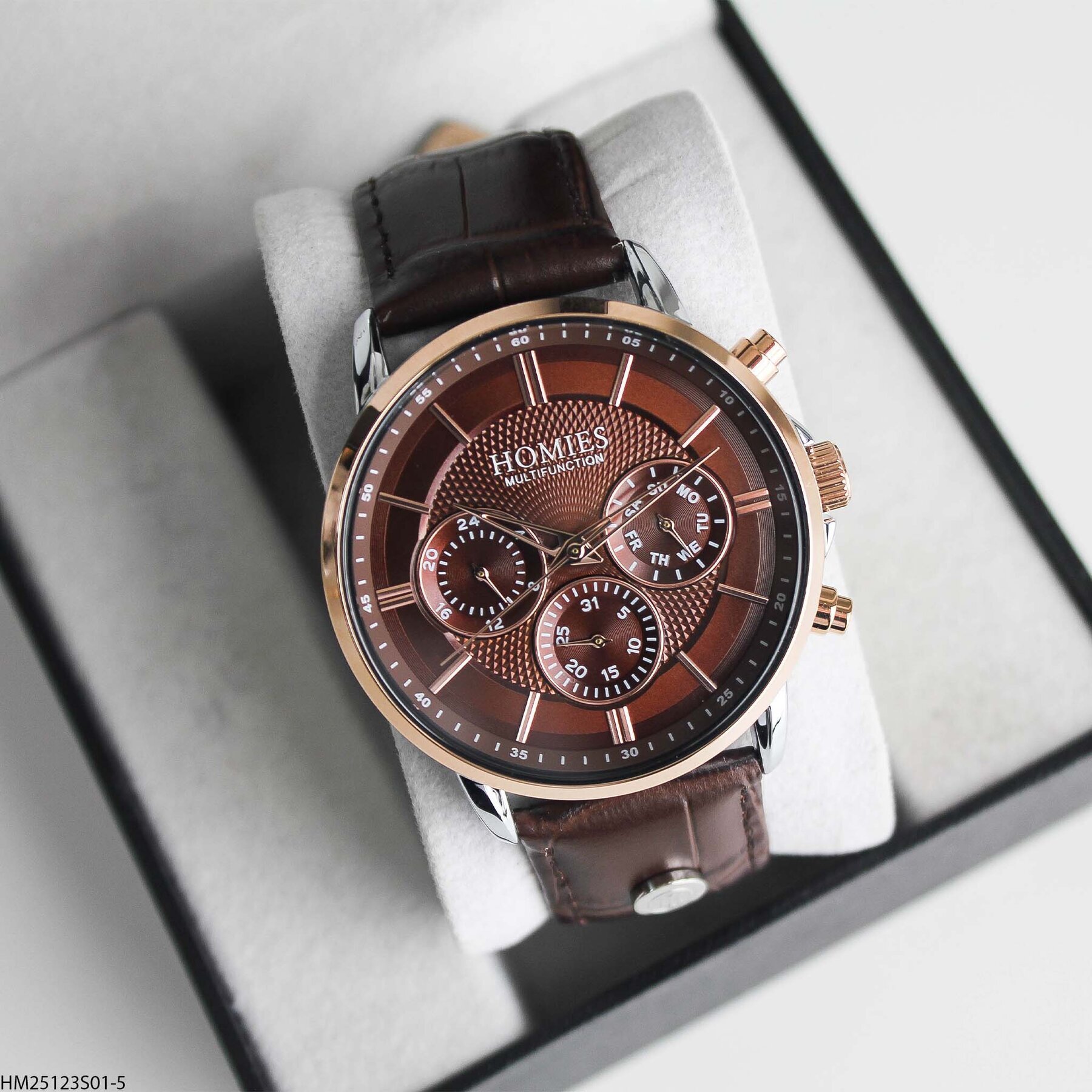 Homies HM25123S01-3 Leather Strap Men Watch