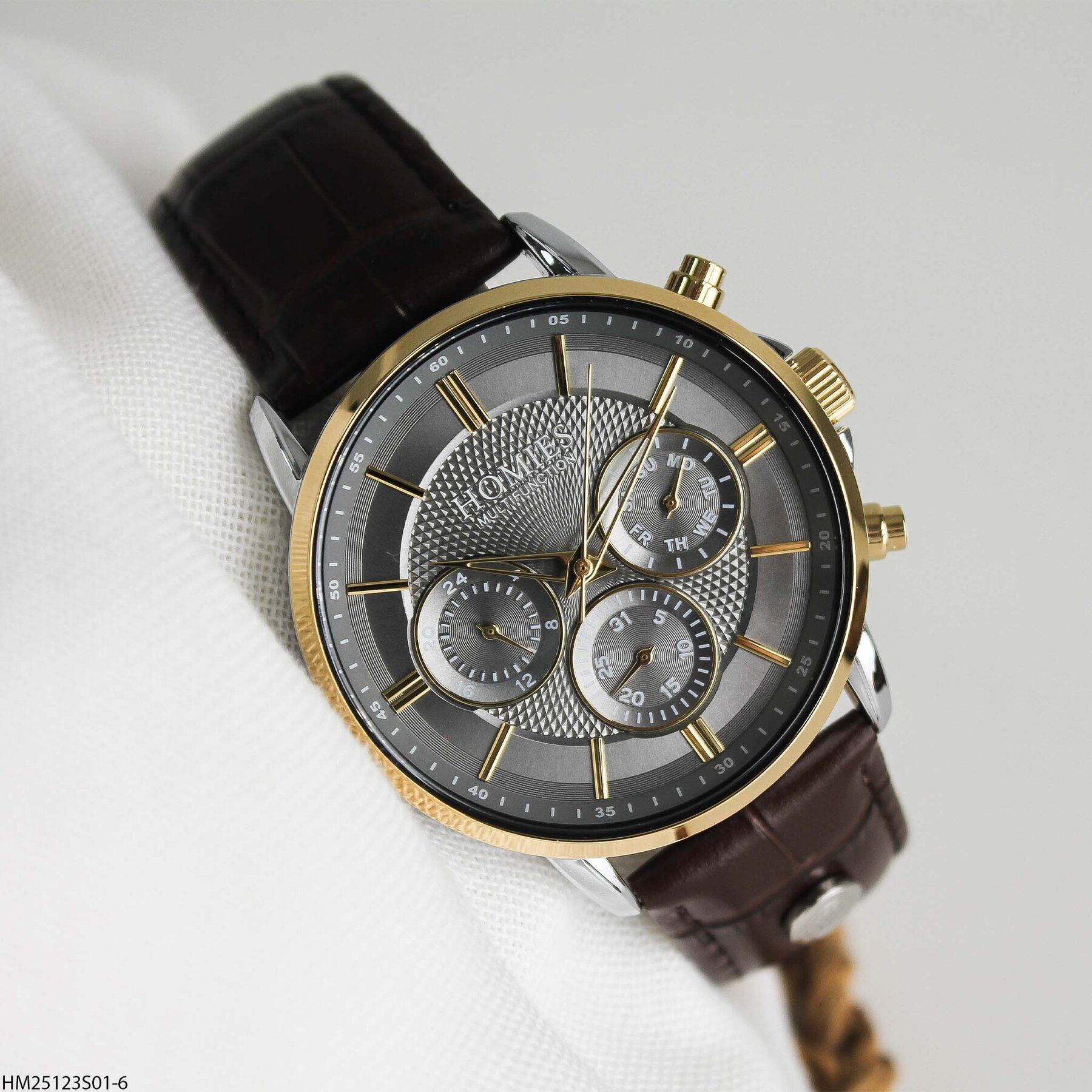 Homies HM25123S01-6  Deri Kordonlu Erkek Kol Saati