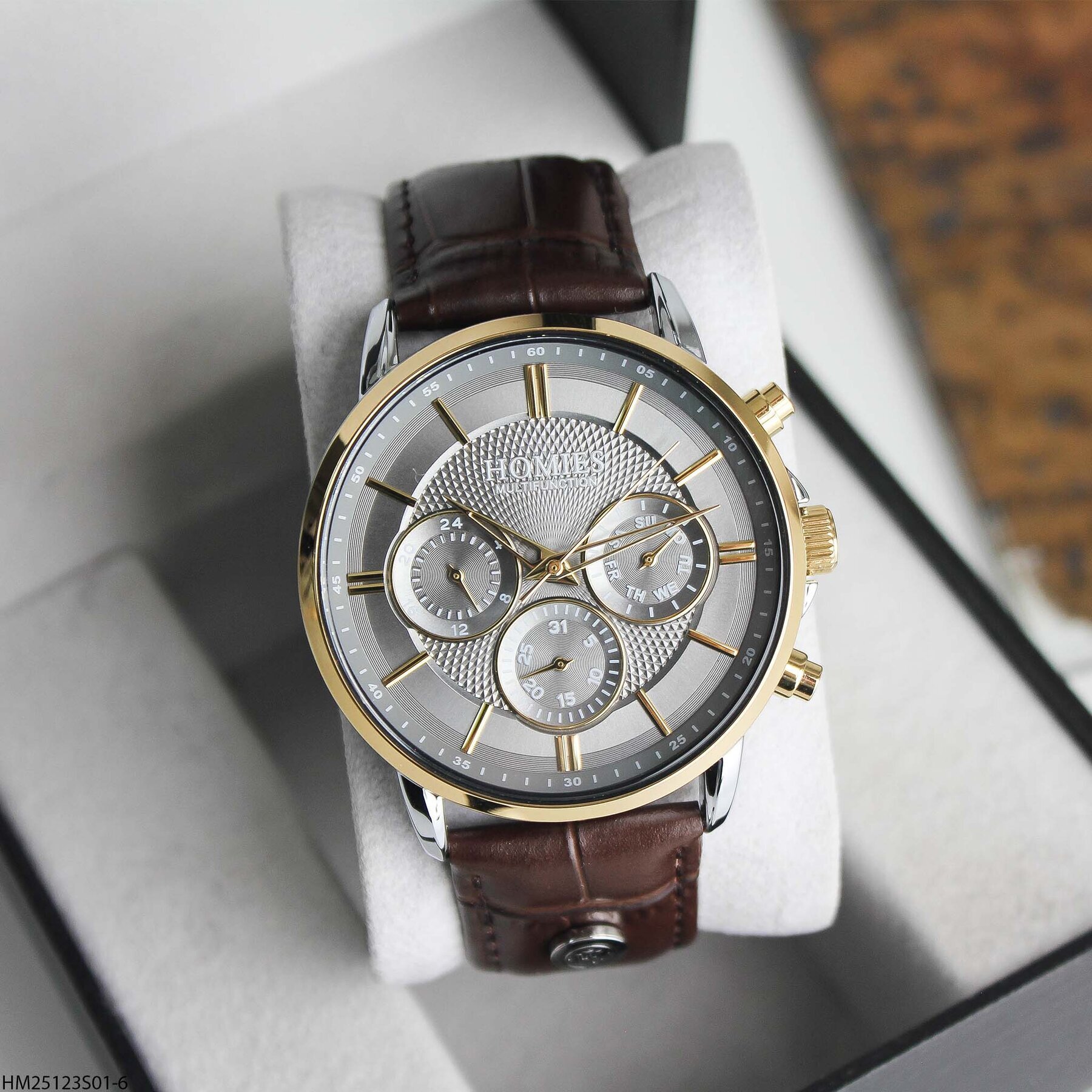 Homies HM25123S01-6  Deri Kordonlu Erkek Kol Saati