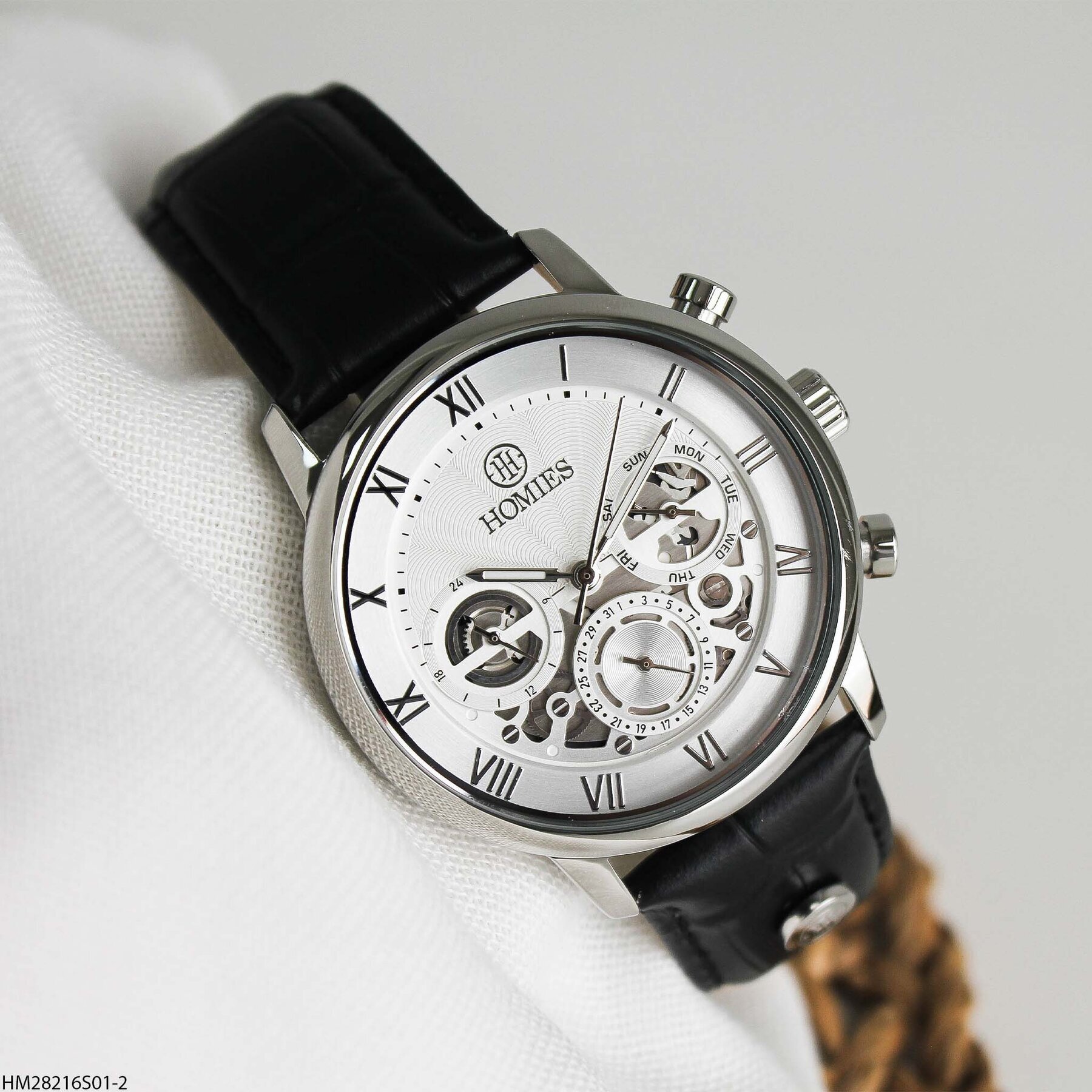 Homies HM28216S01-2 Deri Kordonlu Erkek Kol Saati