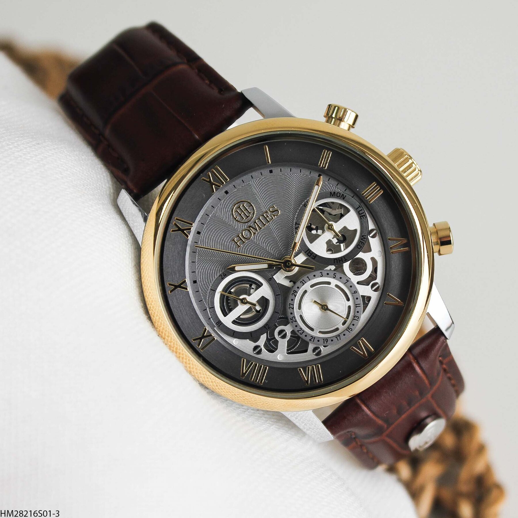 Homies HM25123S01-3 Leather Strap Men Watch