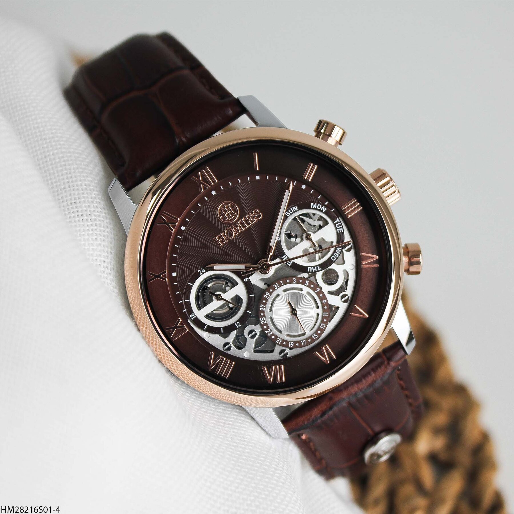 Homies HM28216S01-4 Deri Kordonlu Erkek Kol Saati