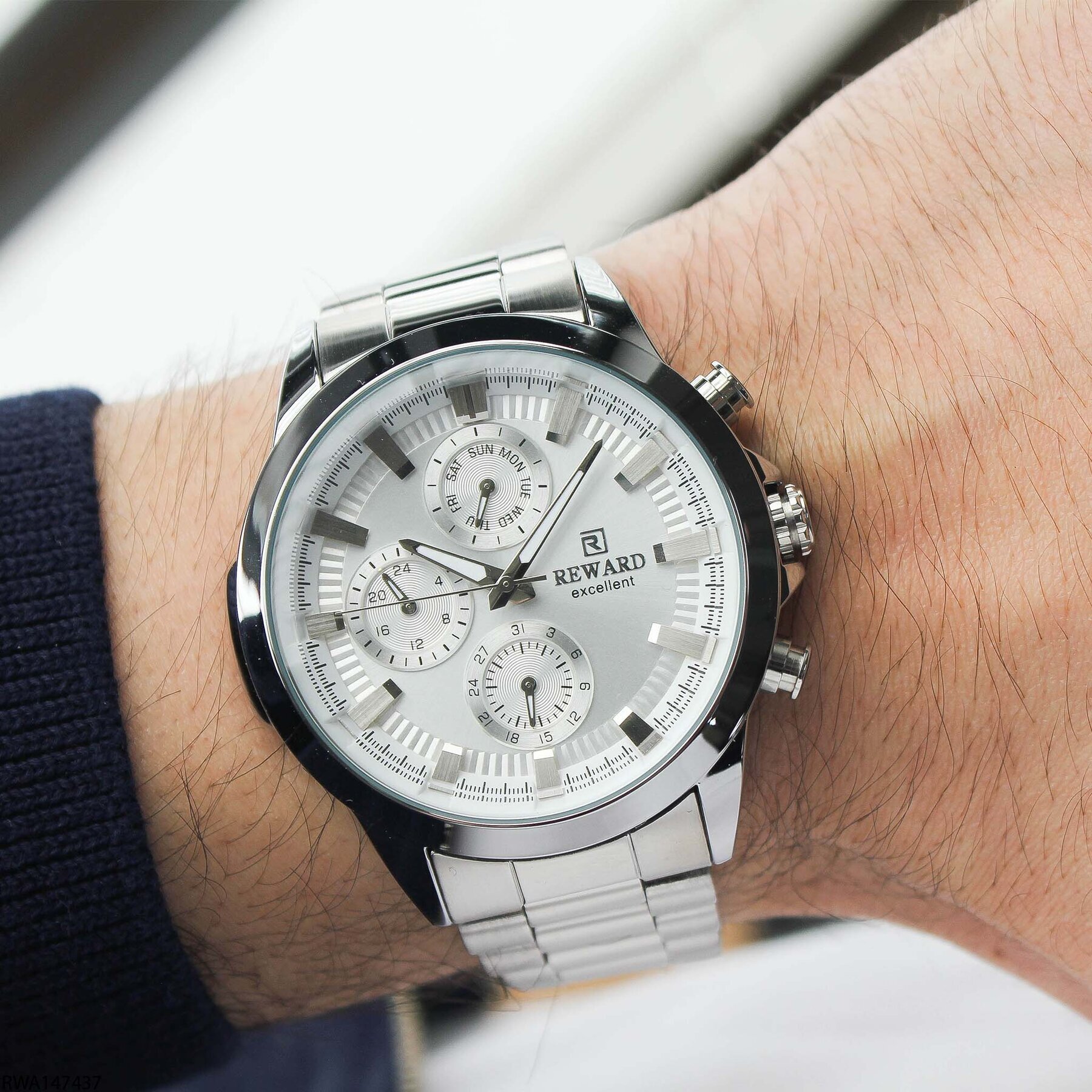 Reward RWA147437 Çelik Kordonlu Erkek Kol Saati