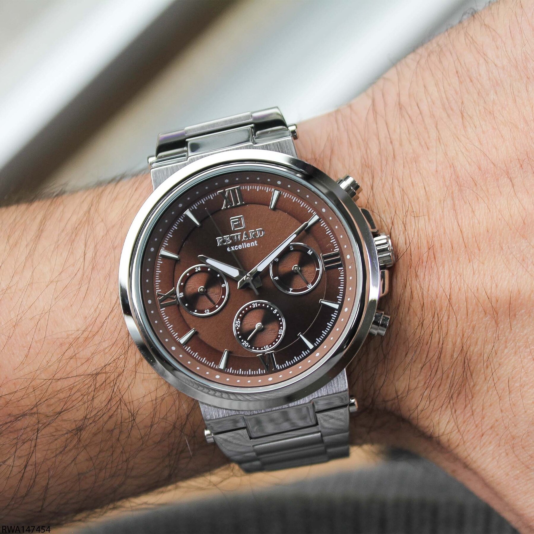 Reward RWA147454 Çelik Kordonlu Erkek Kol Saati