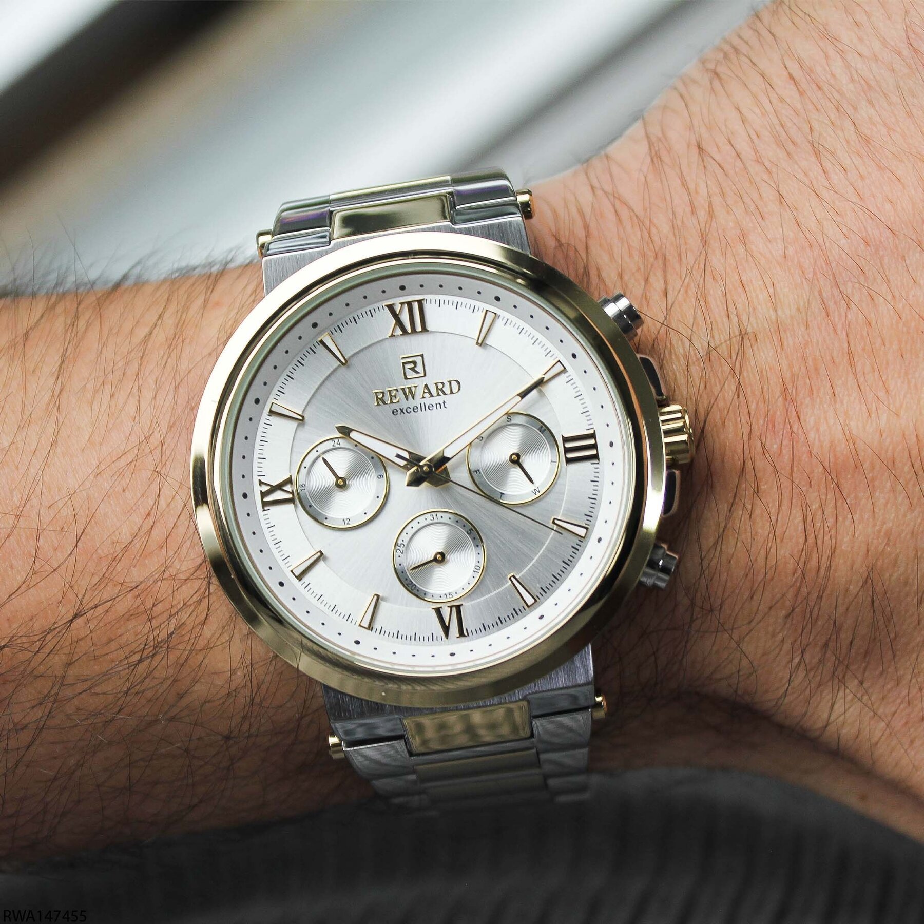 Reward RWA147455 Çelik Kordonlu Erkek Kol Saati