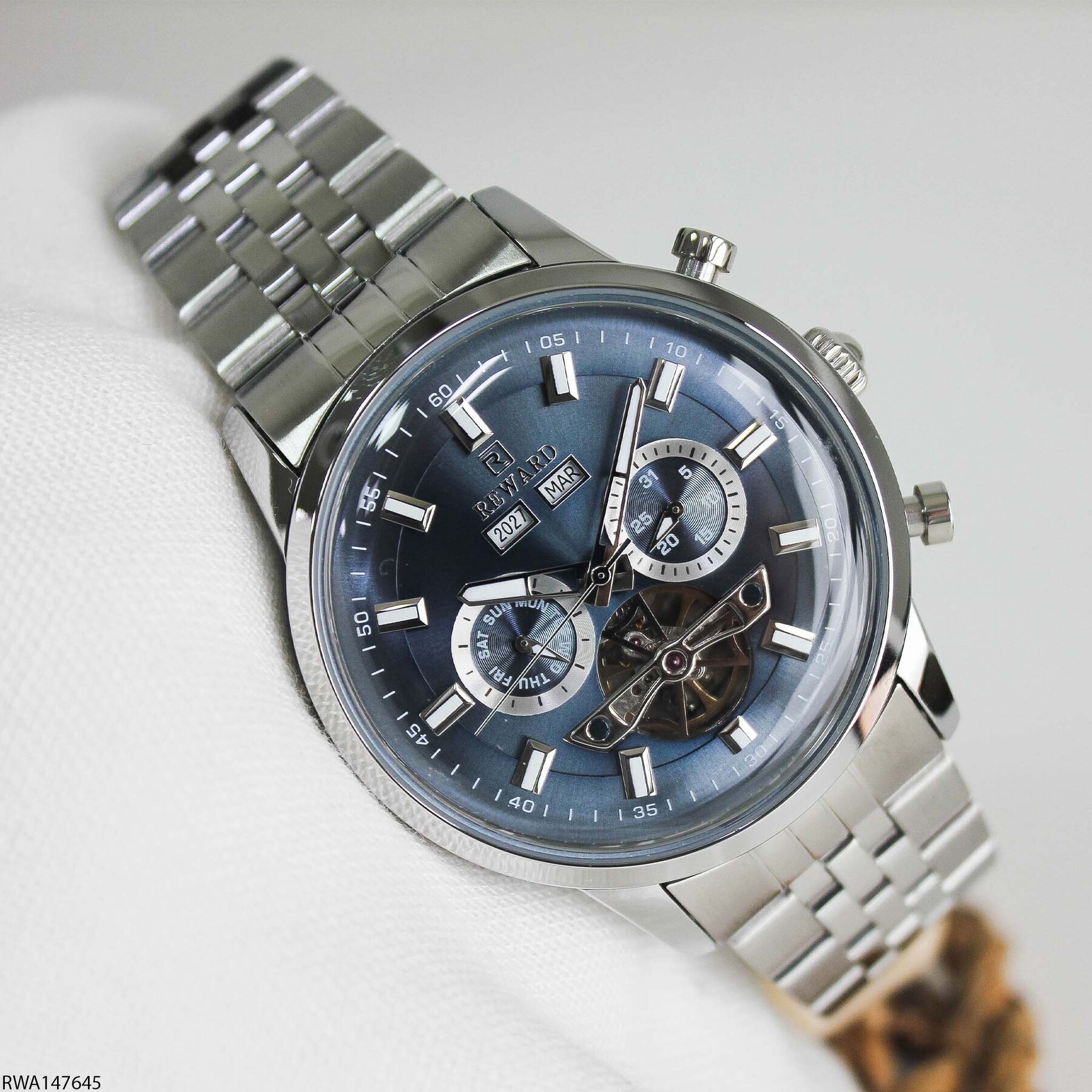 Reward RWA147645 Çelik Kordonlu Otomatik Erkek Kol Saati