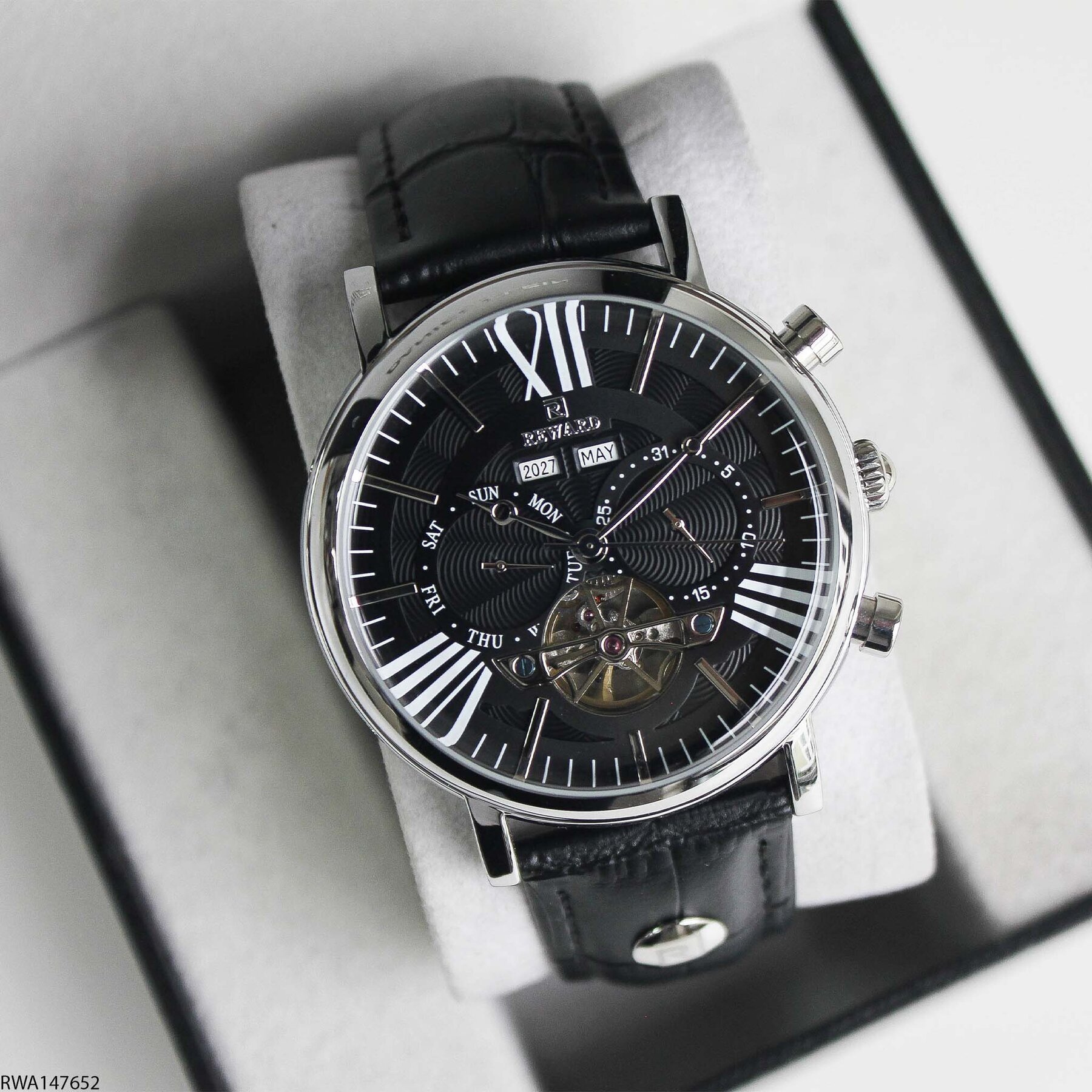 Reward RWA147652 Deri Kordonlu Otomatik Erkek Kol Saati