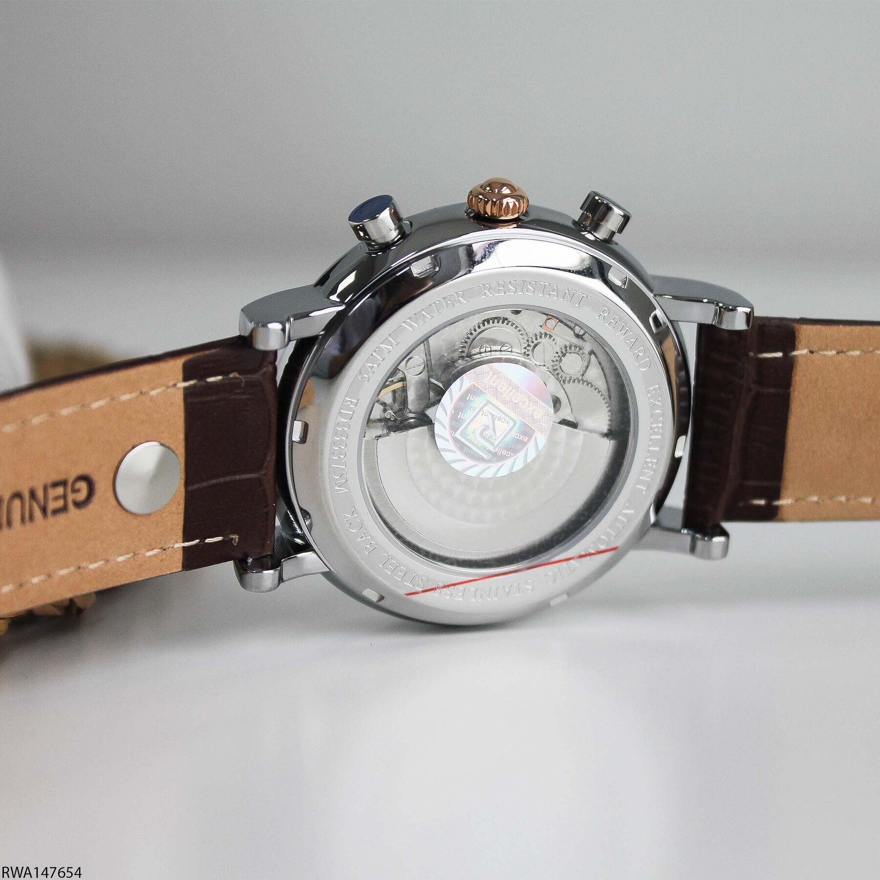 Reward RWA147654 Deri Kordonlu Otomatik Erkek Kol Saati