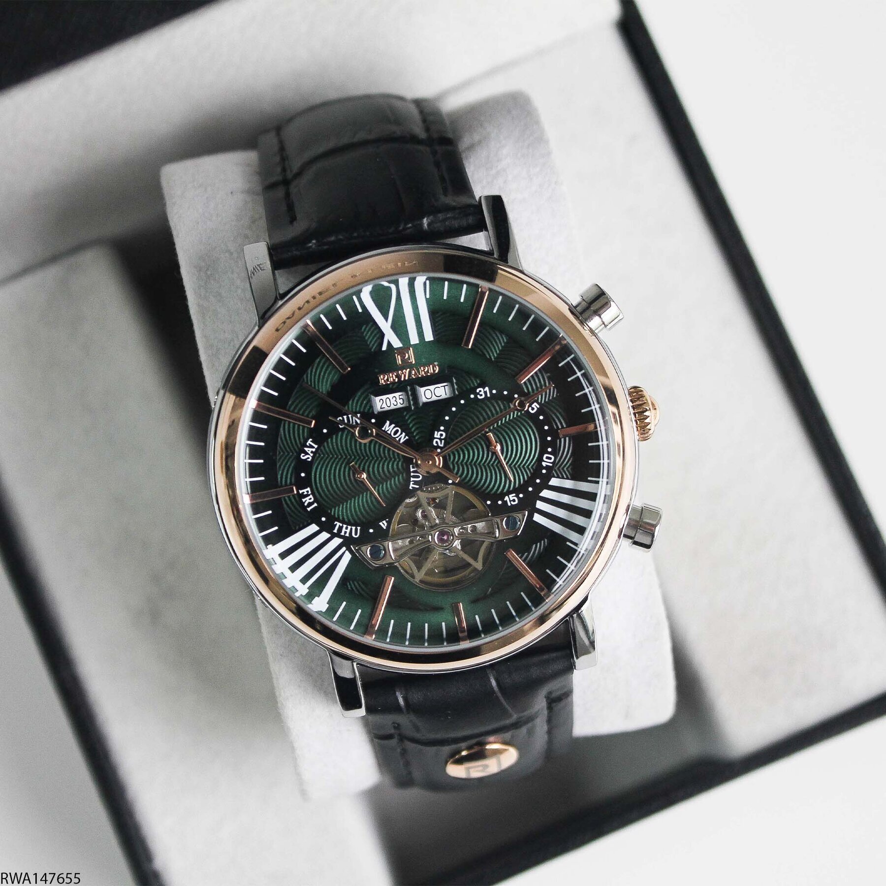 Reward RWA147655 Deri Kordonlu Otomatik Erkek Kol Saati