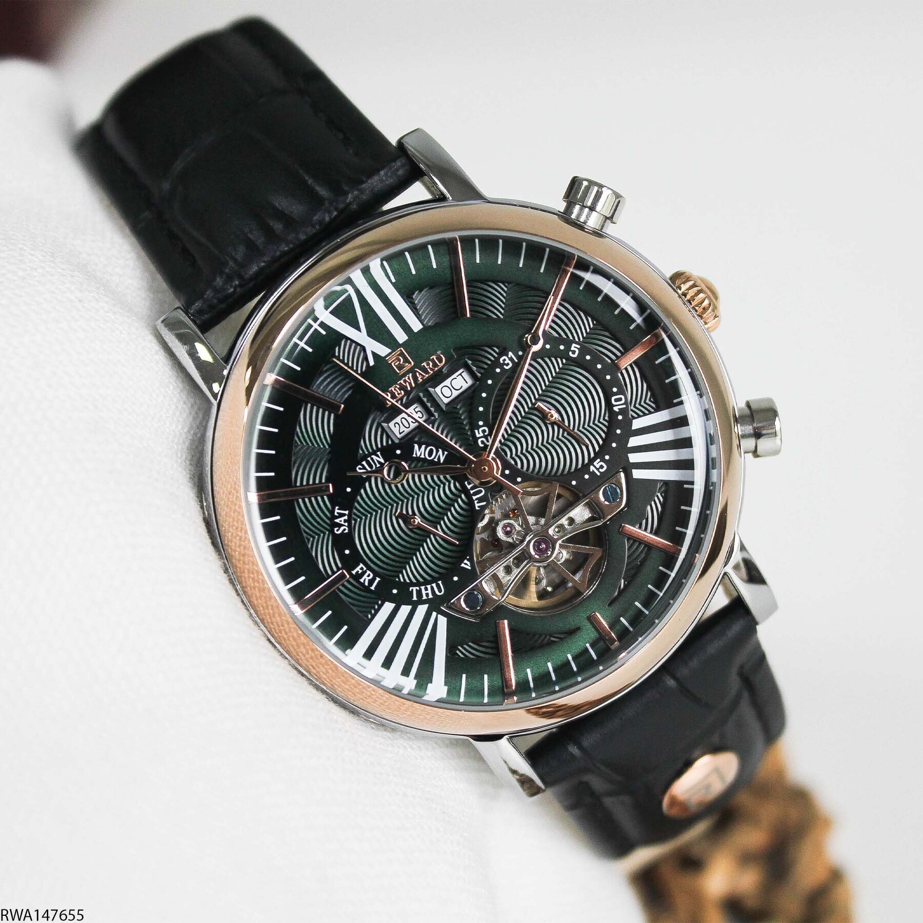 Reward RWA147655 Deri Kordonlu Otomatik Erkek Kol Saati