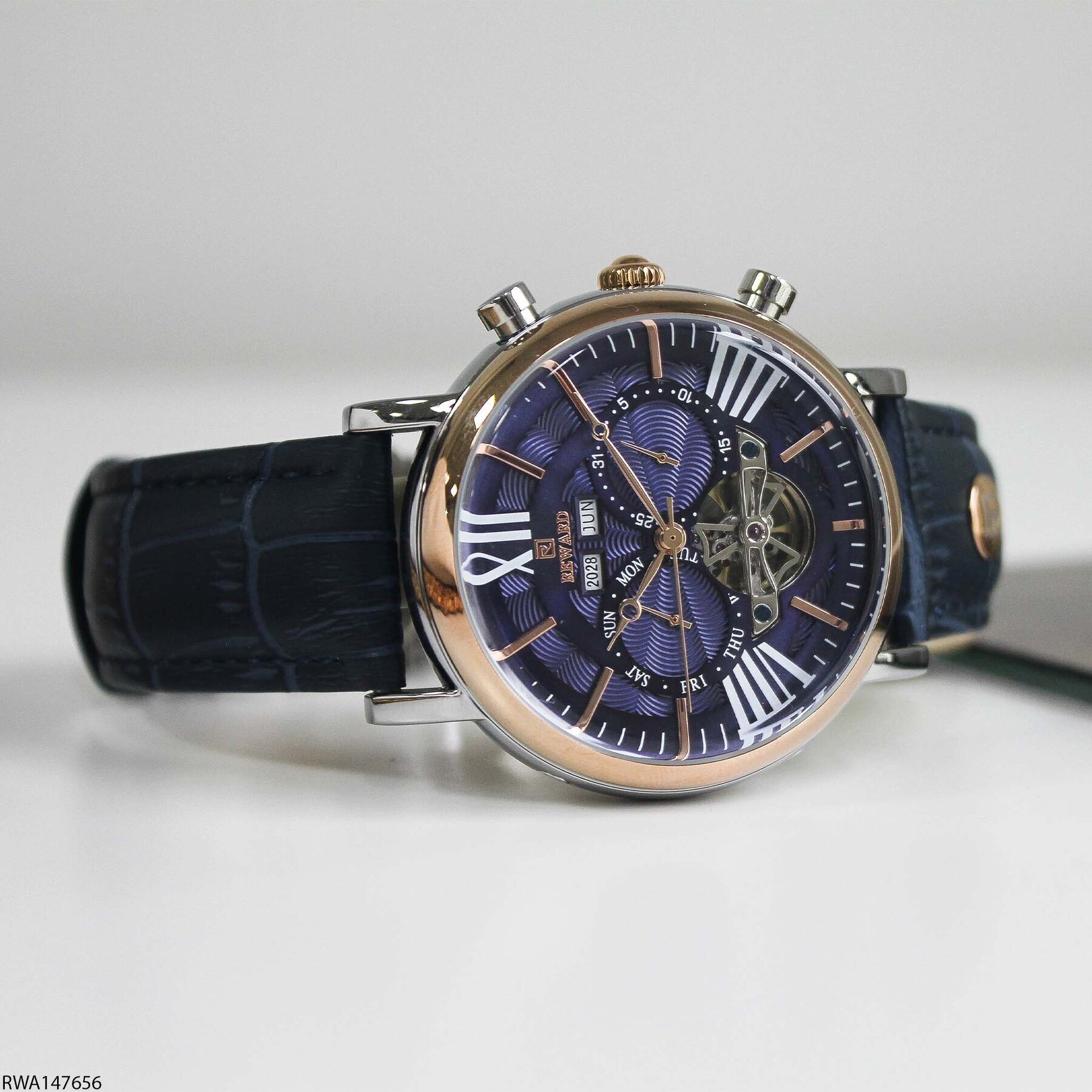 Reward RWA147656 Deri Kordonlu Otomatik Erkek Kol Saati