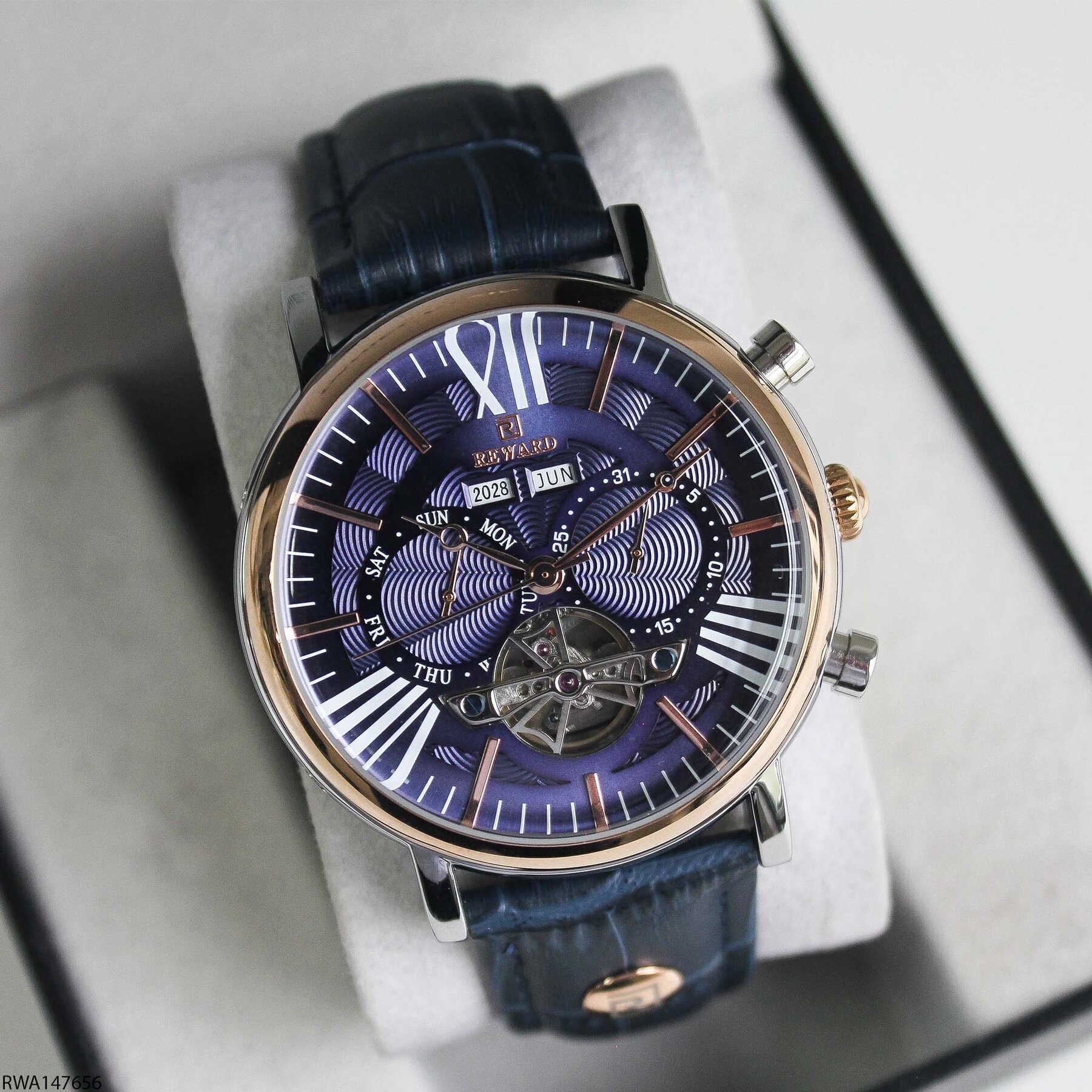 Reward RWA147656 Deri Kordonlu Otomatik Erkek Kol Saati