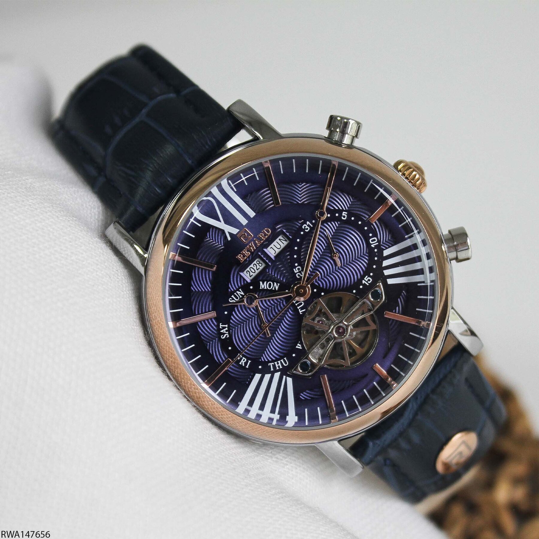 Reward RWA147656 Deri Kordonlu Otomatik Erkek Kol Saati