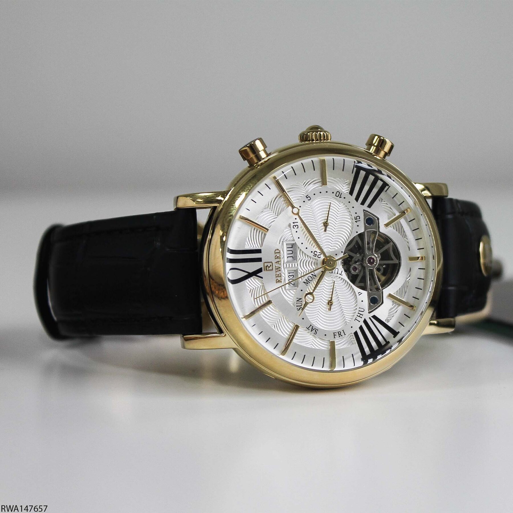 Reward RWA147657 Deri Kordonlu Otomatik Erkek Kol Saati