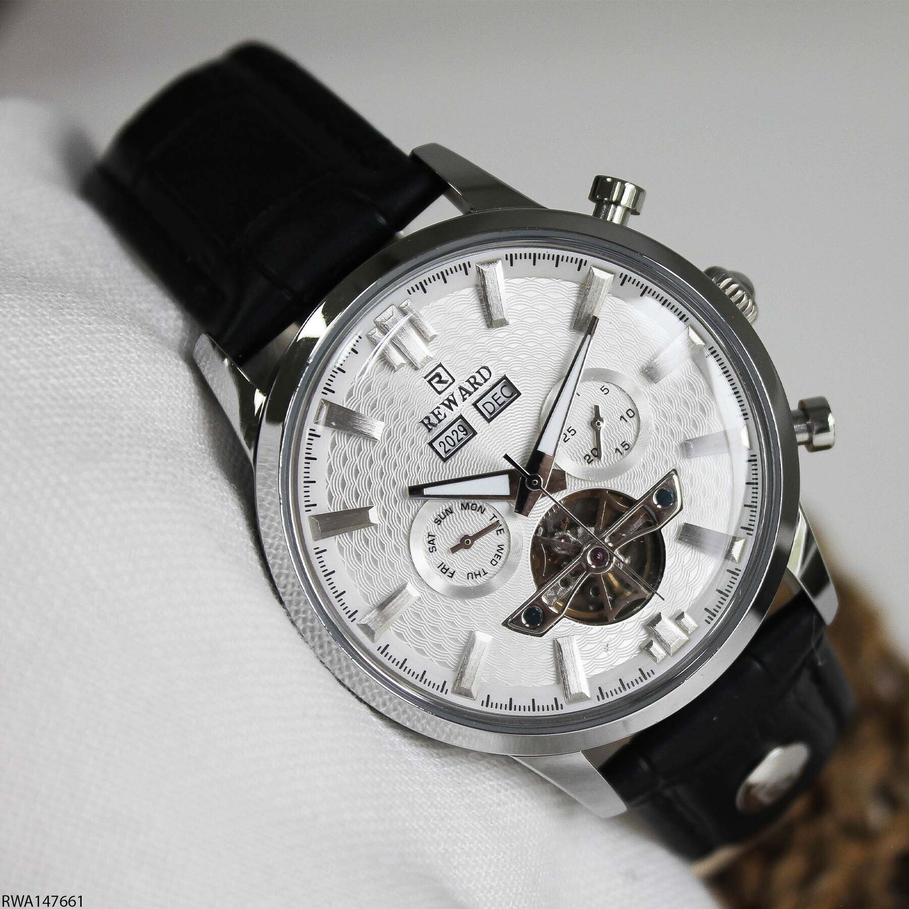 Reward RWA147661 Deri Kordonlu Otomatik Erkek Kol Saati