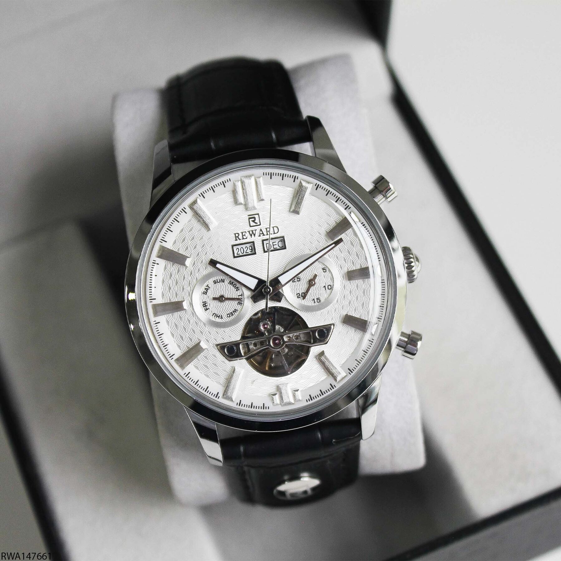 Reward RWA147661 Deri Kordonlu Otomatik Erkek Kol Saati