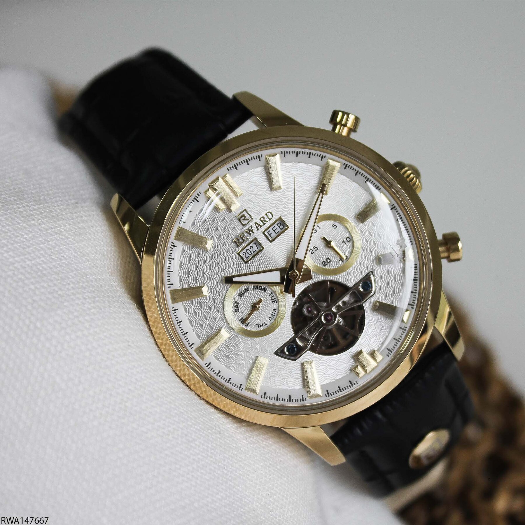 Reward RWA147667 Deri Kordonlu Otomatik Erkek Kol Saati