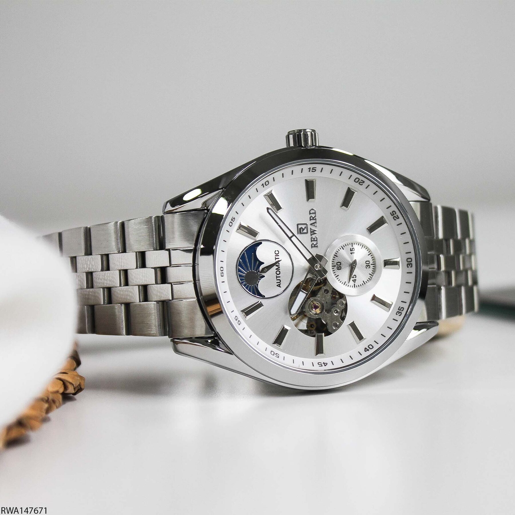 Reward RWA147671 Çelik Kordonlu Otomatik Erkek Kol Saati