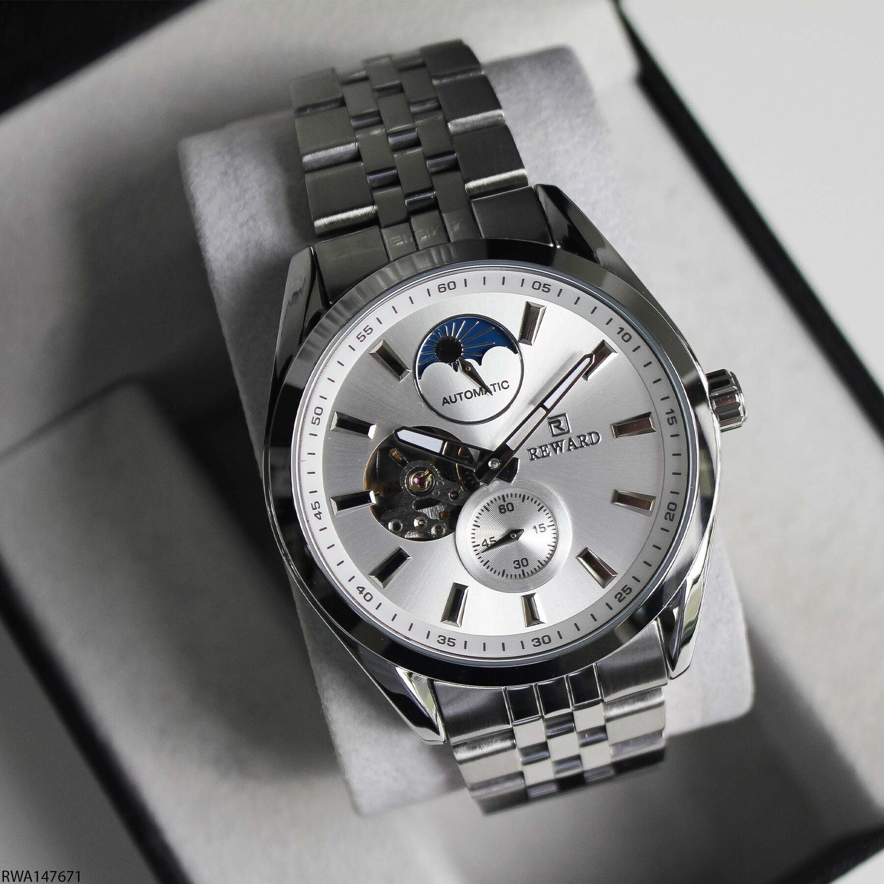 Reward RWA147671 Çelik Kordonlu Otomatik Erkek Kol Saati