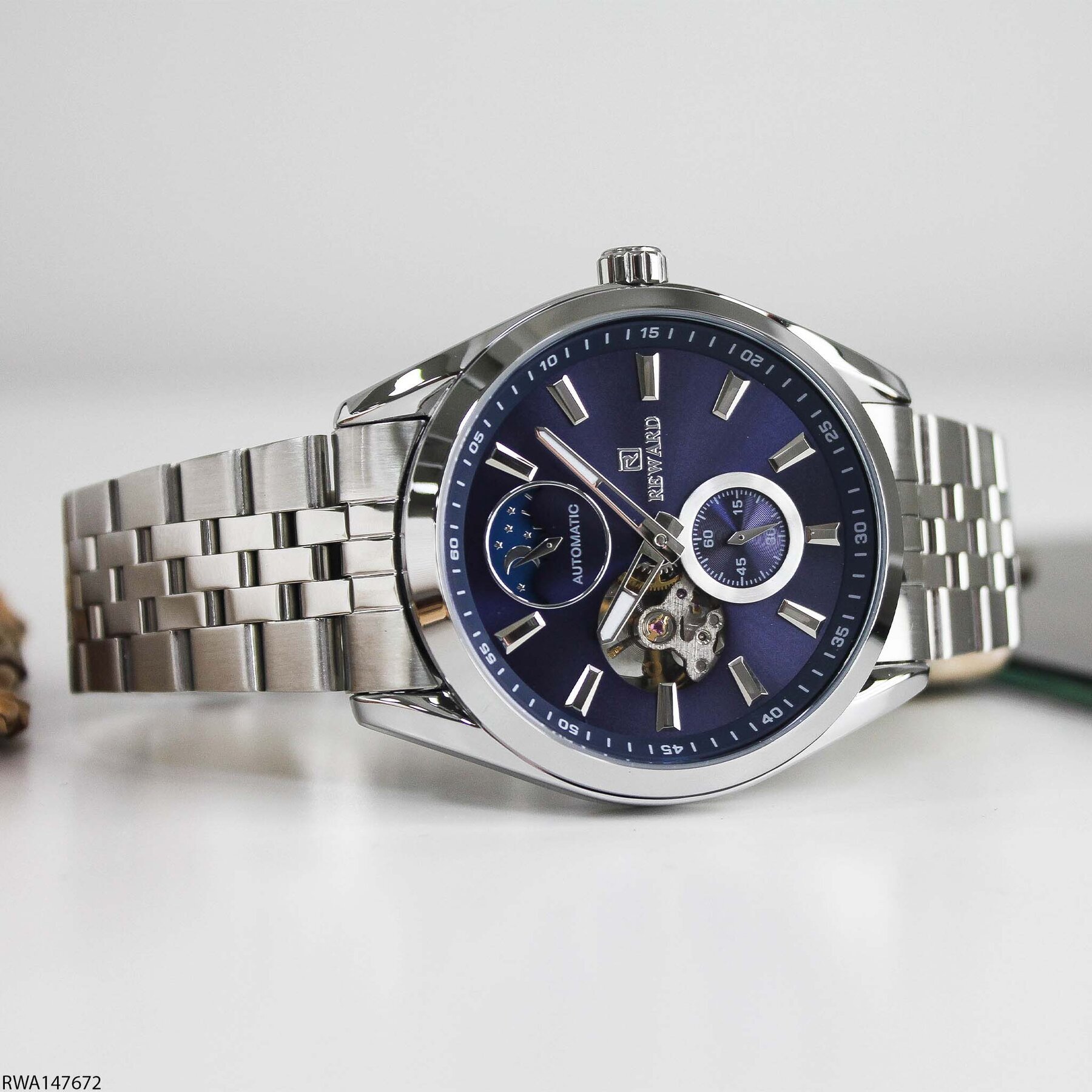 Reward RWA147672 Çelik Kordonlu Otomatik Erkek Kol Saati