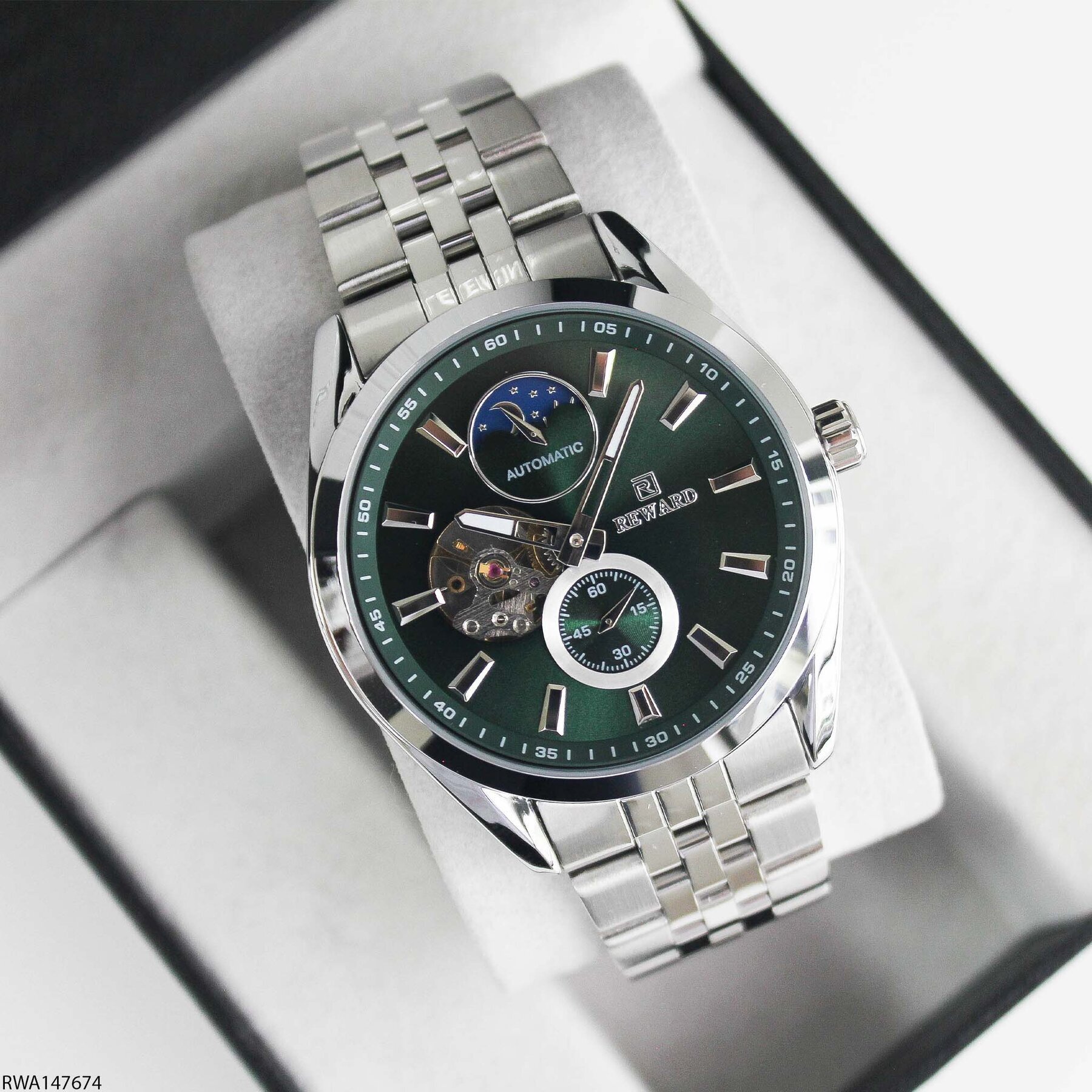 Reward RWA147674 Çelik Kordonlu Otomatik Erkek Kol Saati