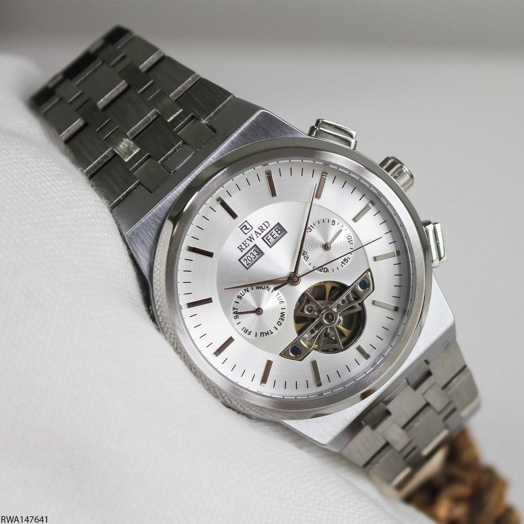 Reward RWA147691 Çelik Kordonlu Otomatik Erkek Kol Saati